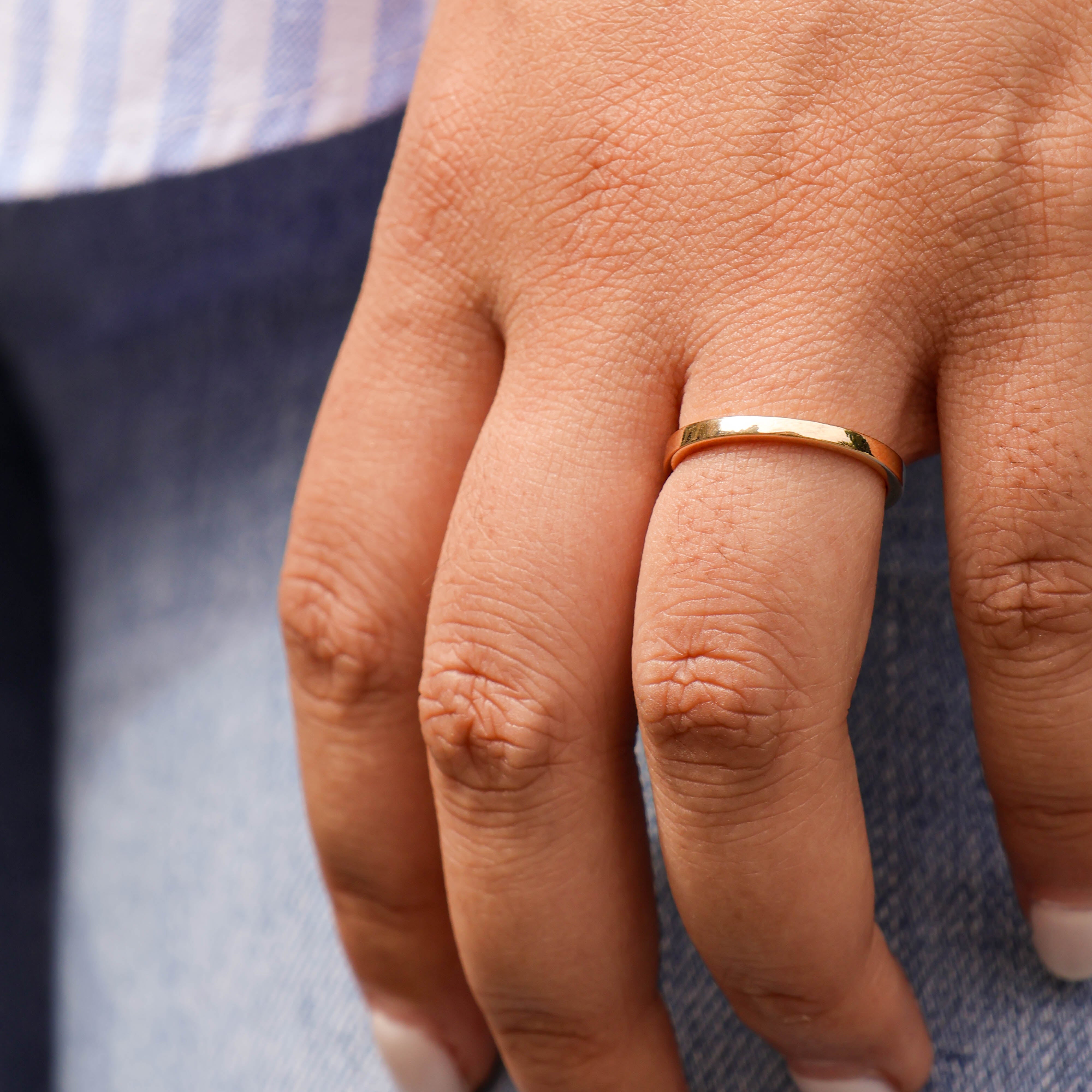 Fiona band ring gold plated