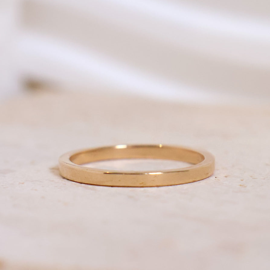 Fiona band ring gold plated