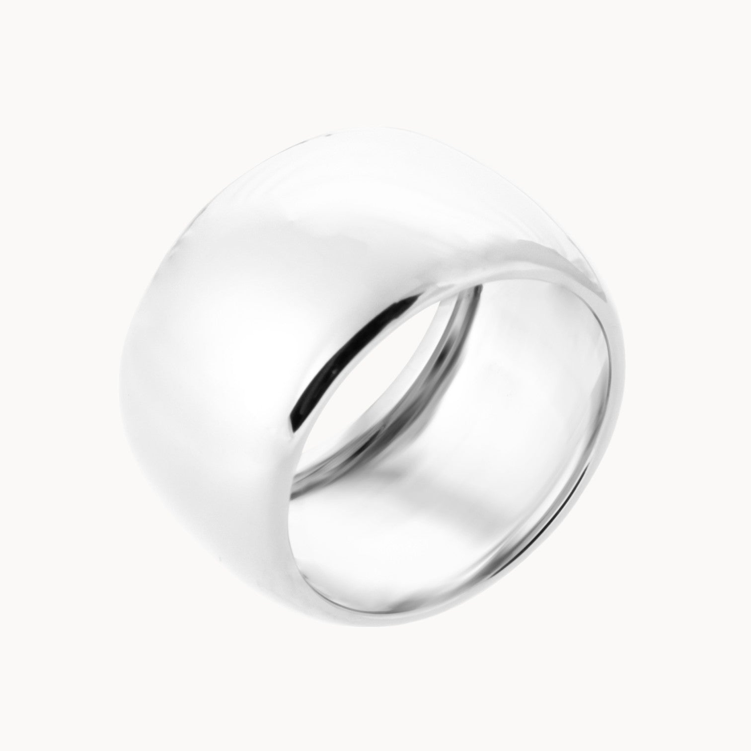 Oria ring large domed sterling silver