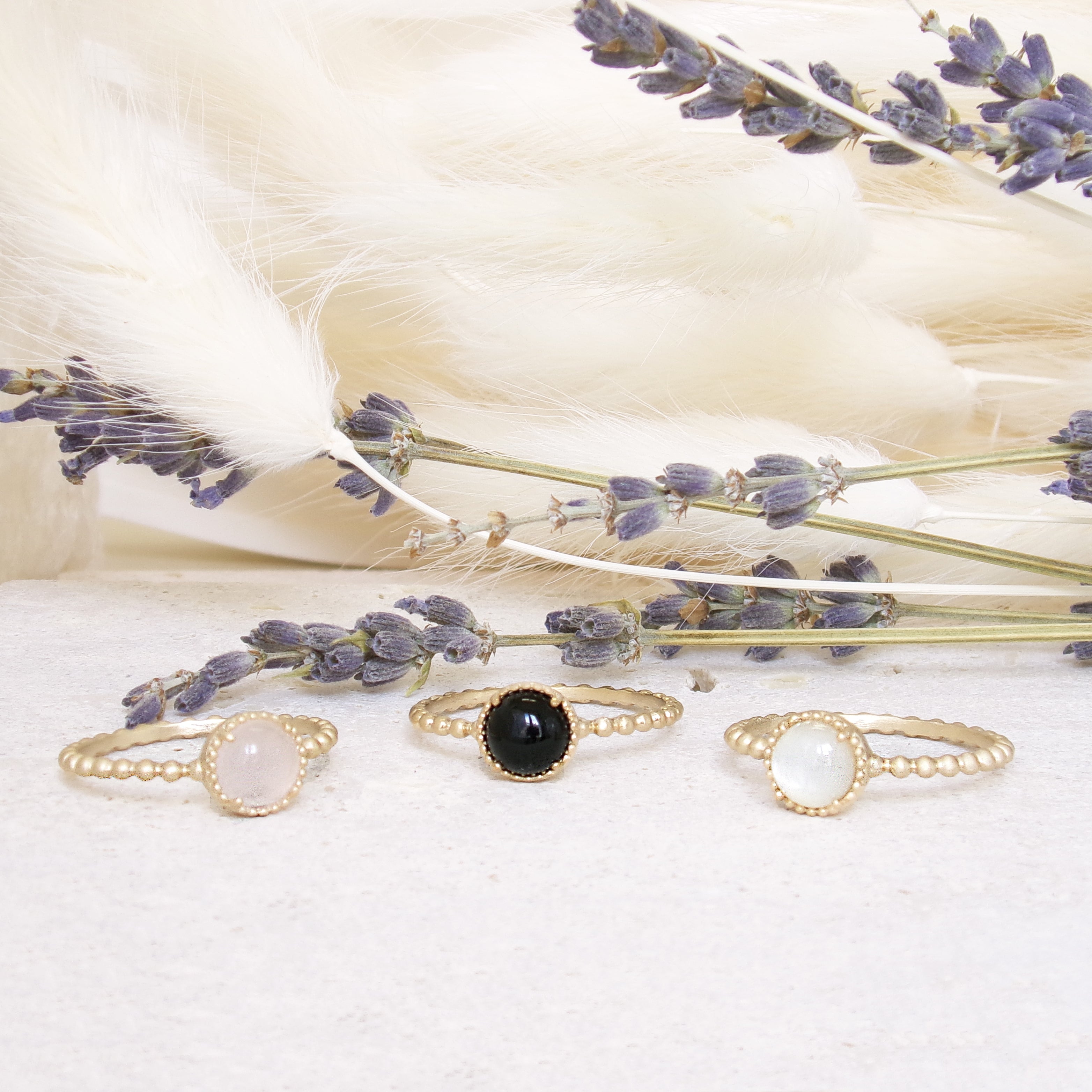 Bague Lomita Nacre plaqué or