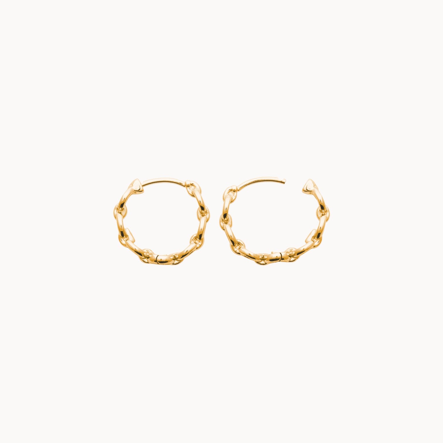 Dina hoop earring chain link gold-plated