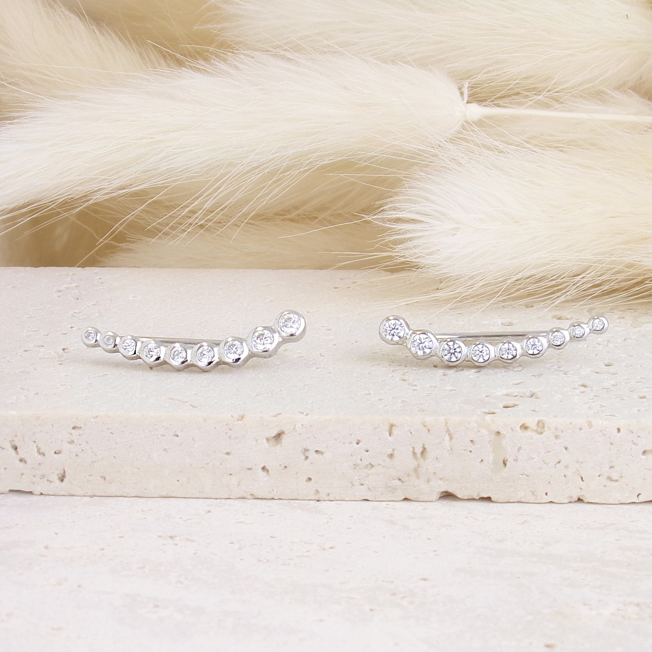 Vala hoop earrings oxides sterling silver