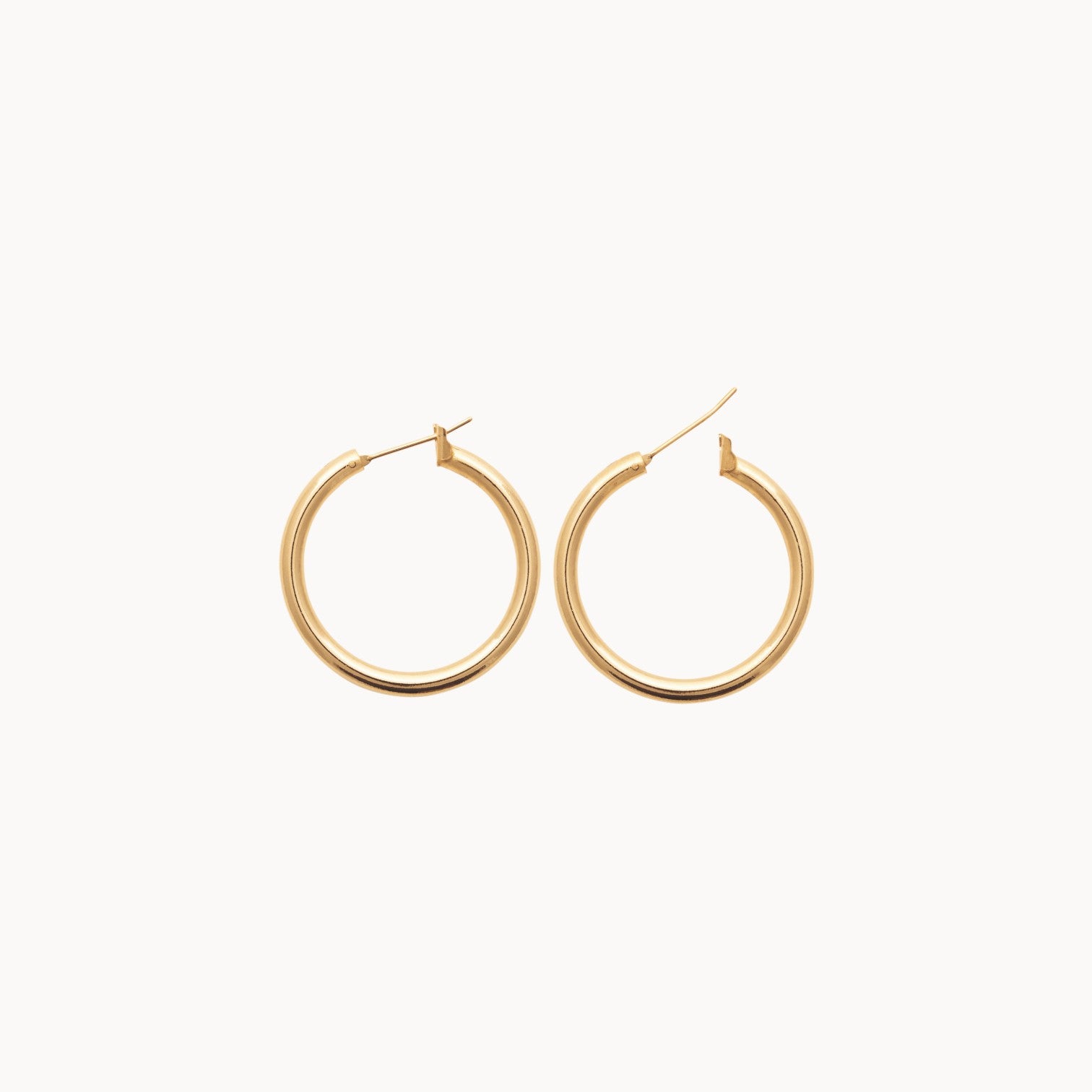 Créoles Parma 30mm plaqué or