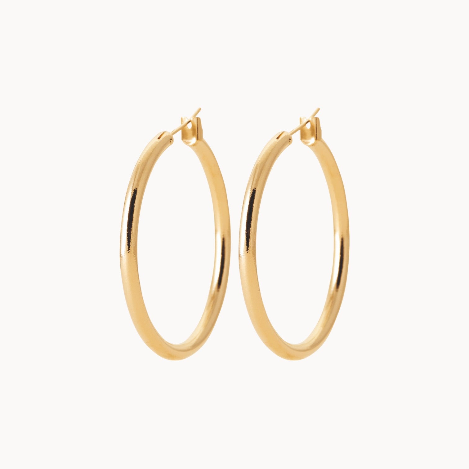 Créoles Ava 40mm plaqué or