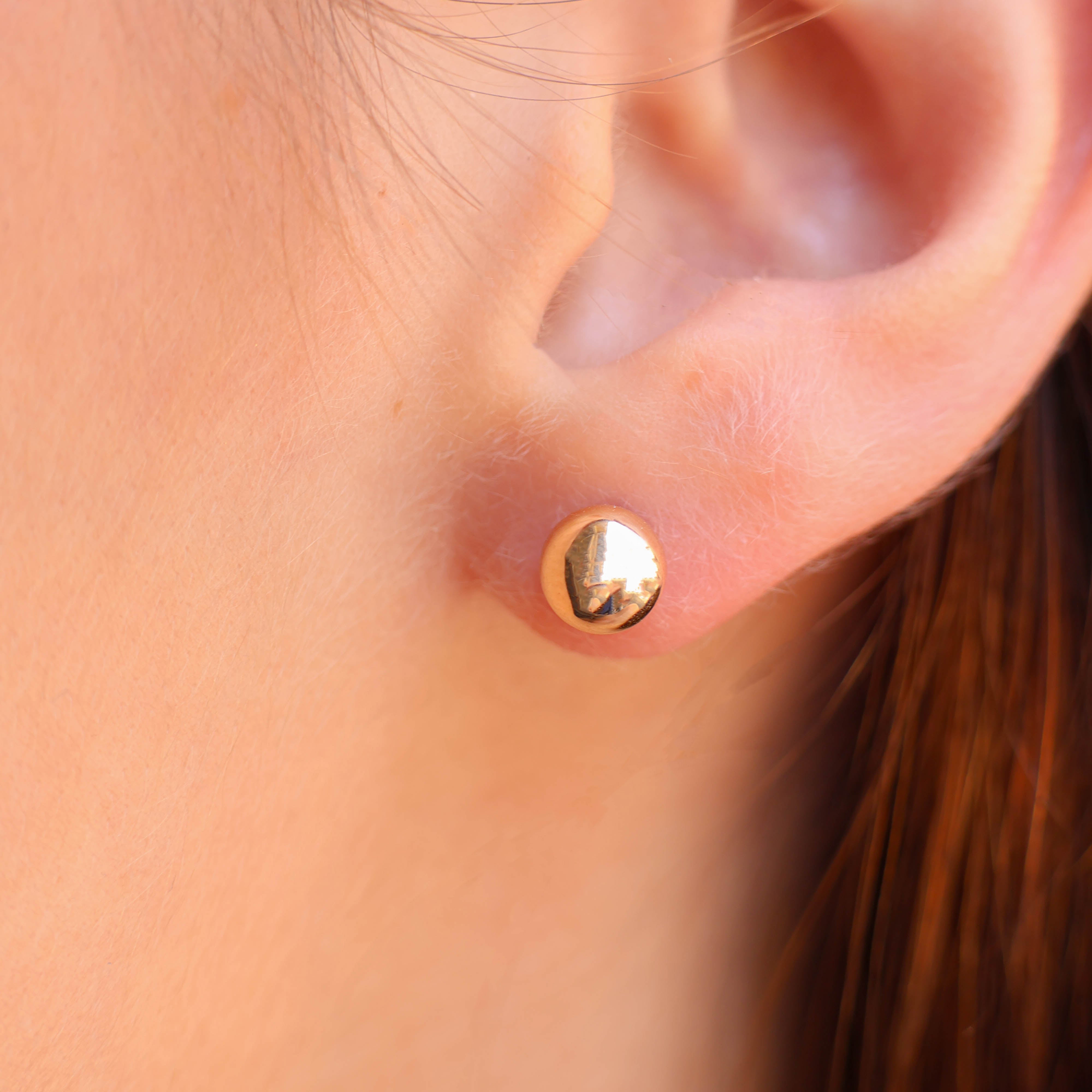 Tana ball earrings gold plated