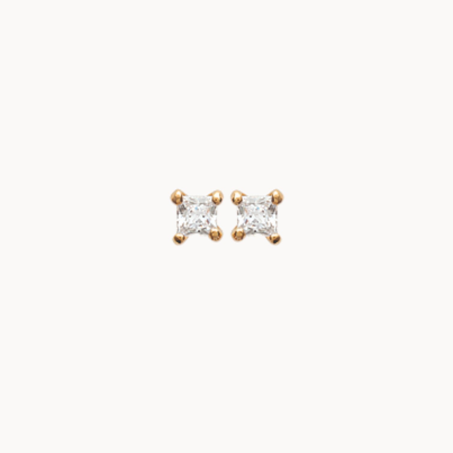 Cadiz zircon earrings gold plated
