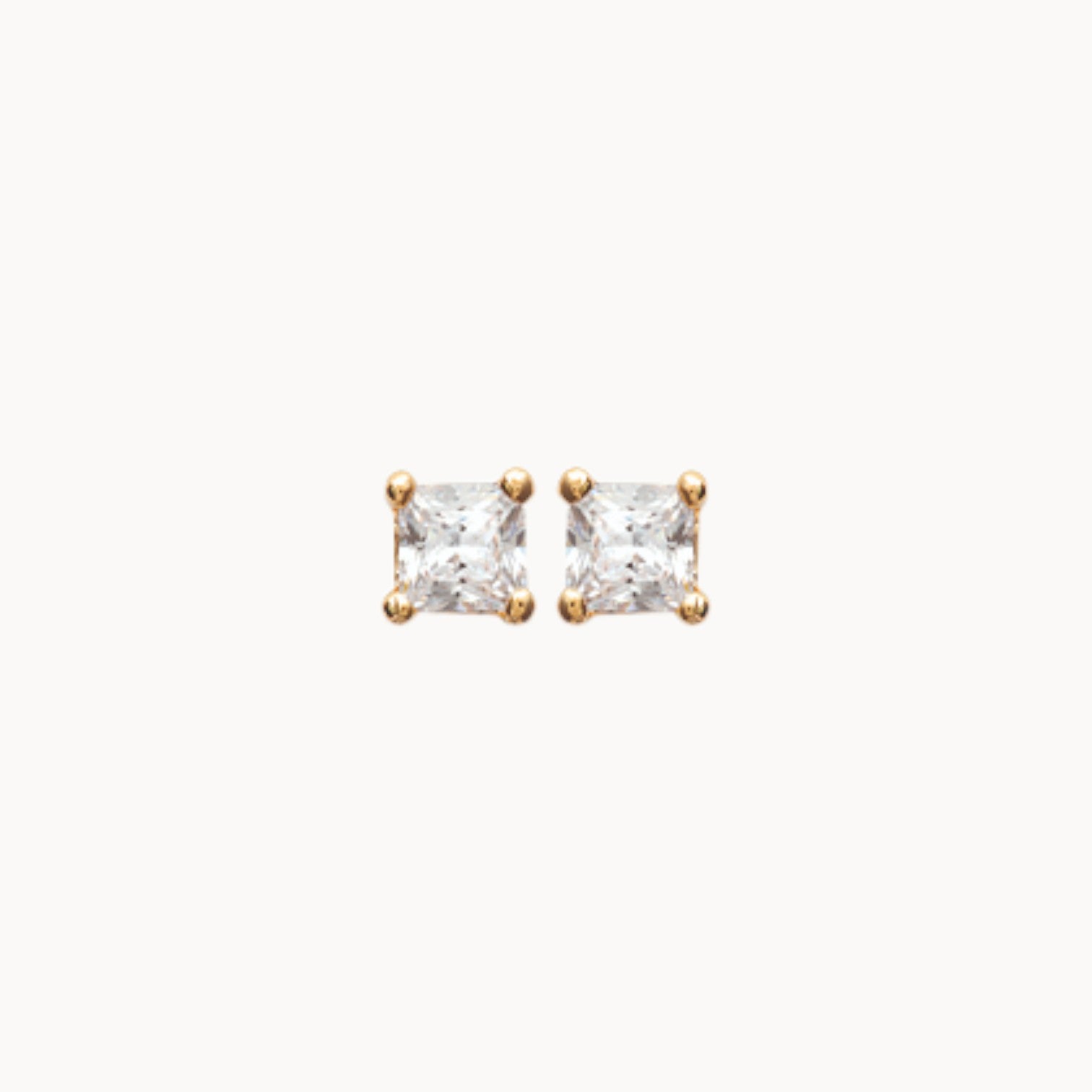 Cadiz zircon earrings gold plated