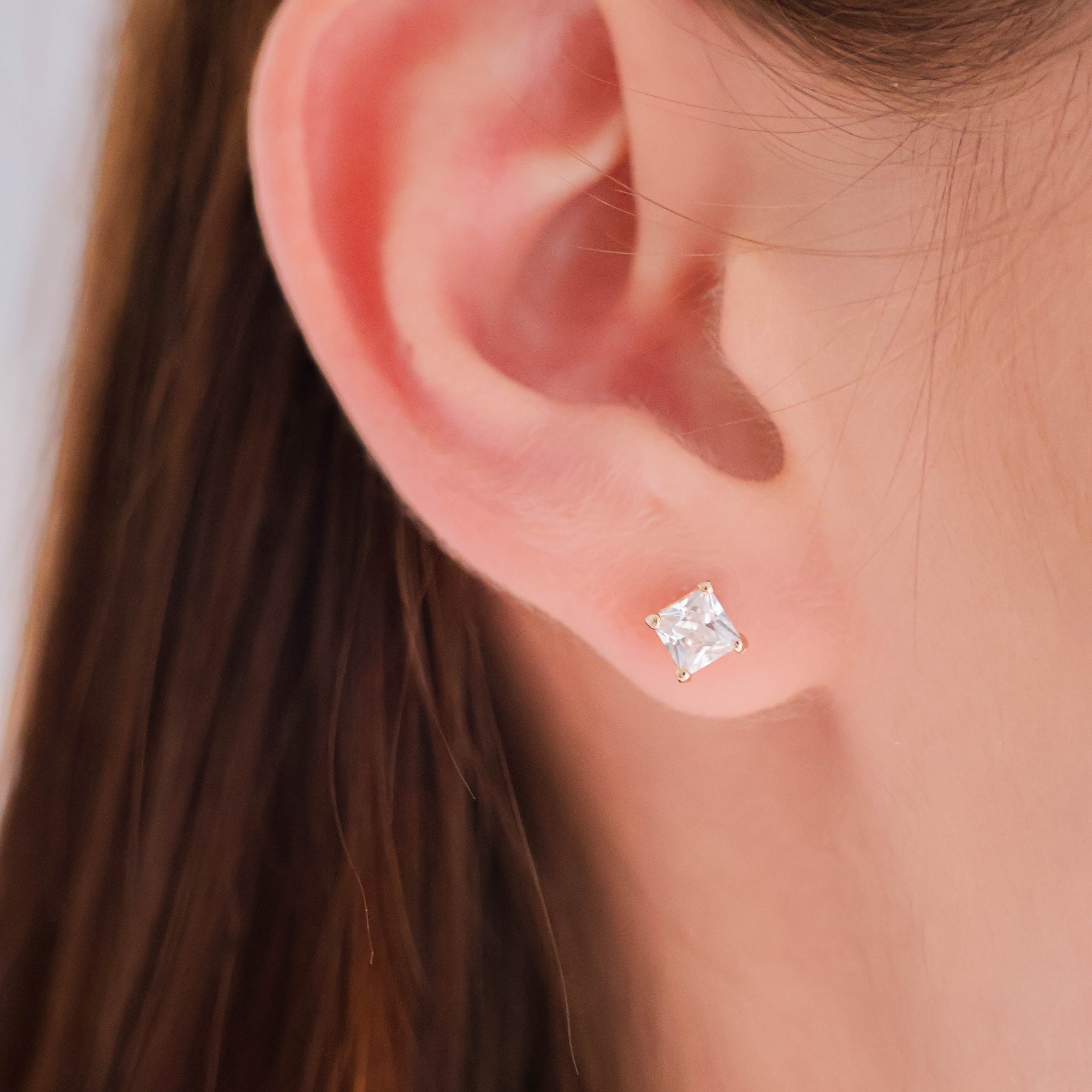 Cadiz zircon earrings gold plated