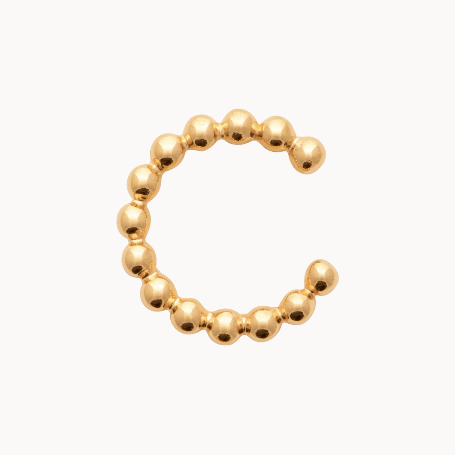 Omaha beaded earcuff earring gold-plated