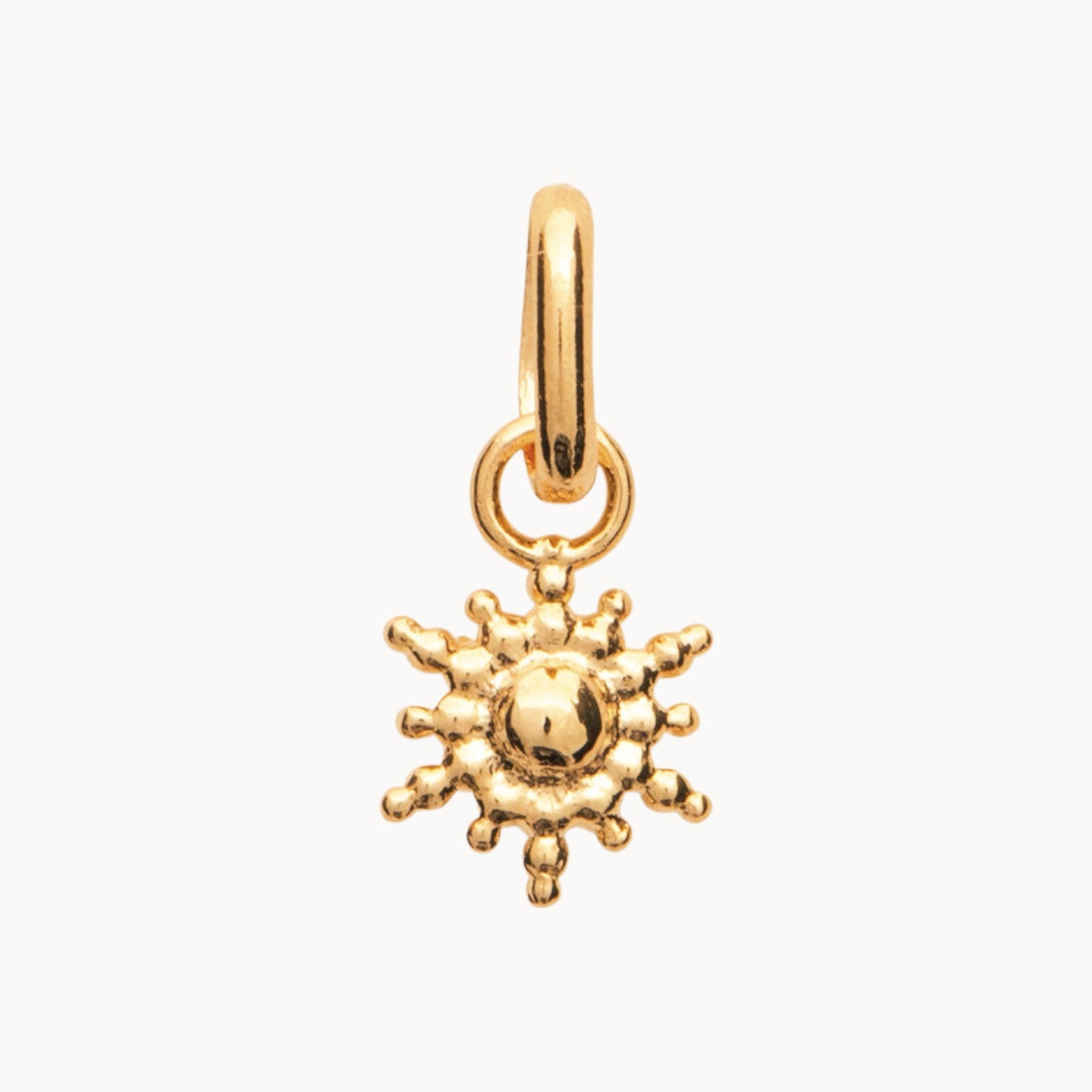 Shiny Sun charm gold-plated