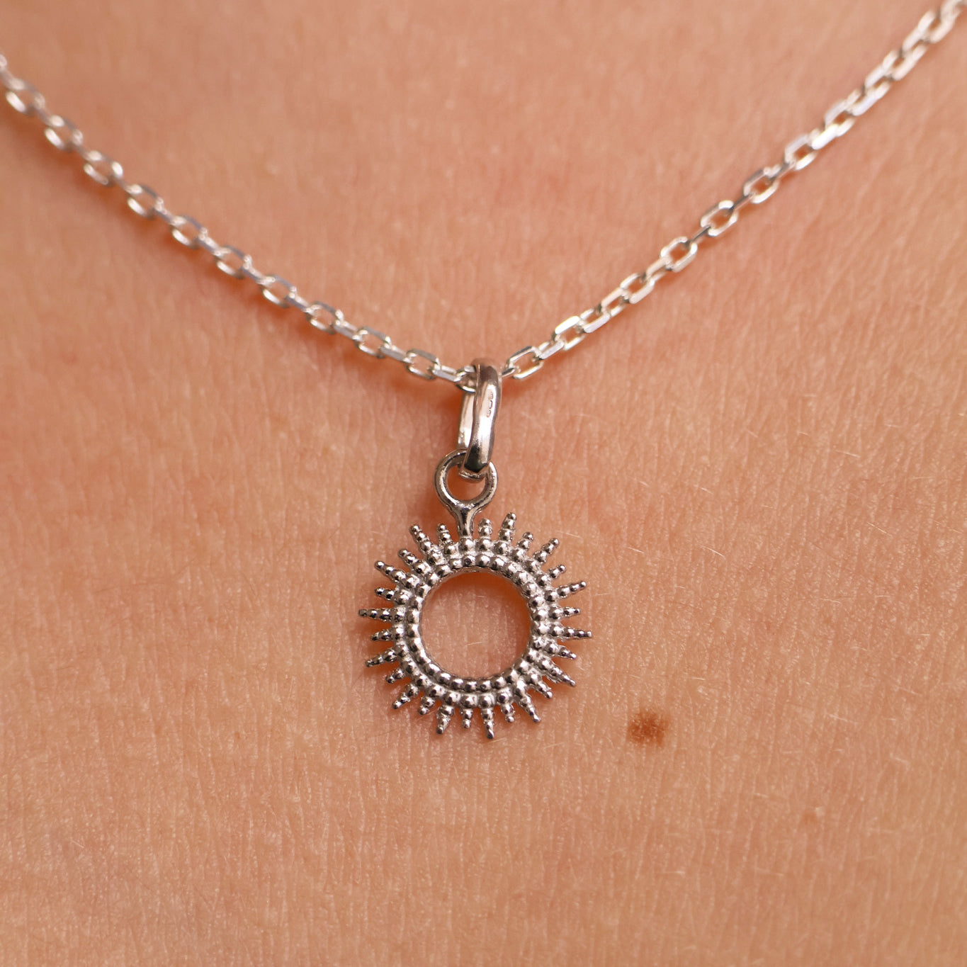 Bright Sun charm sterling silver