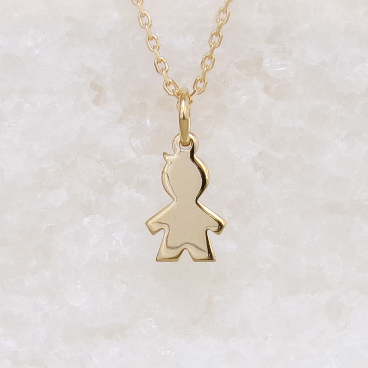 Boy charm 15mm gold-plated