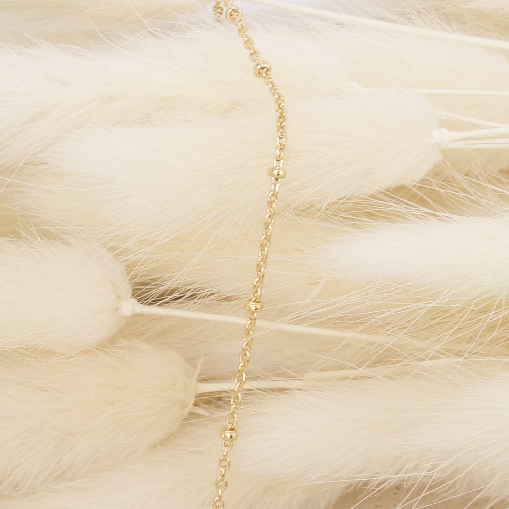 Adalia bracelet 18cm small beads chain gold-plated