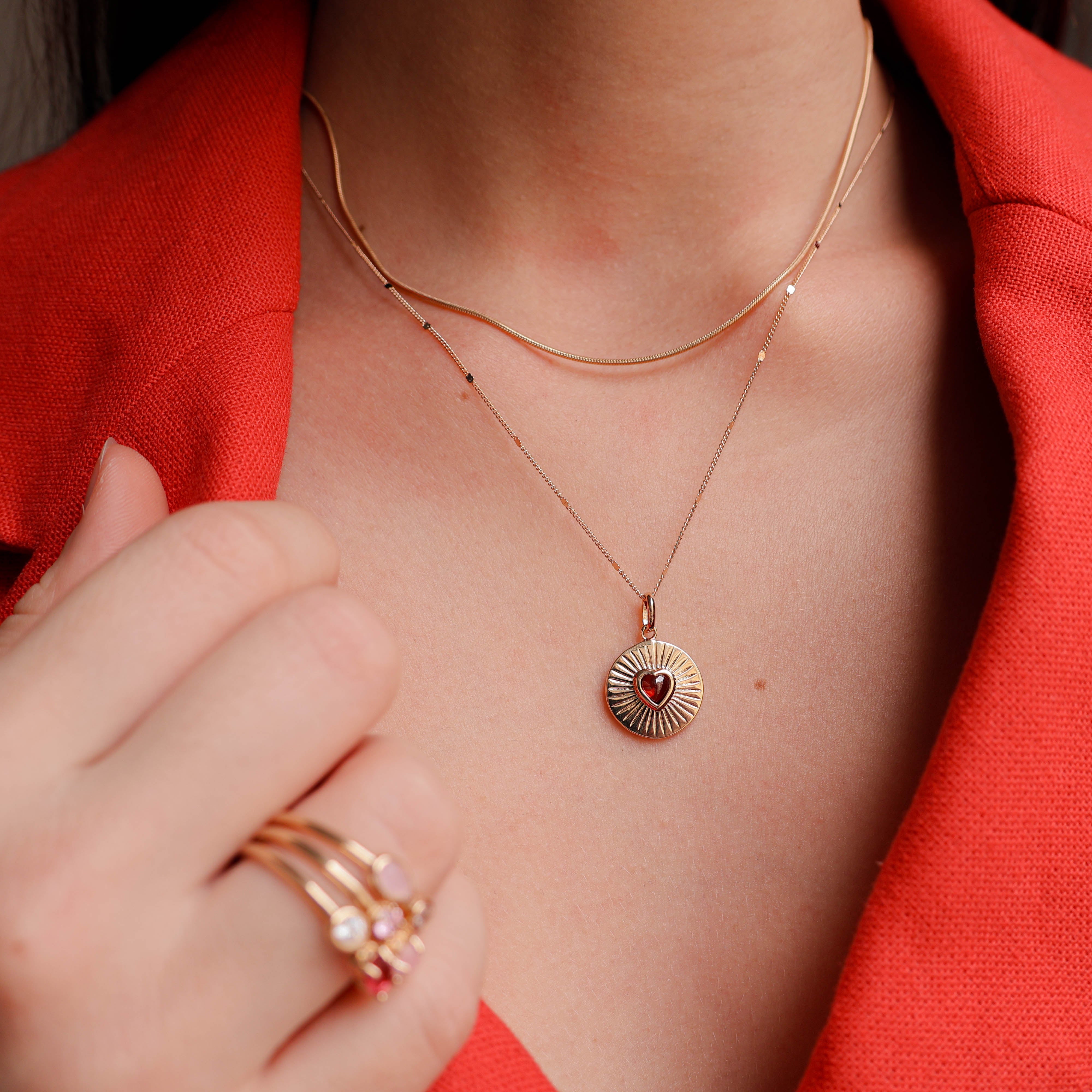 Kesia chain flat beads forcat mesh gold-plated