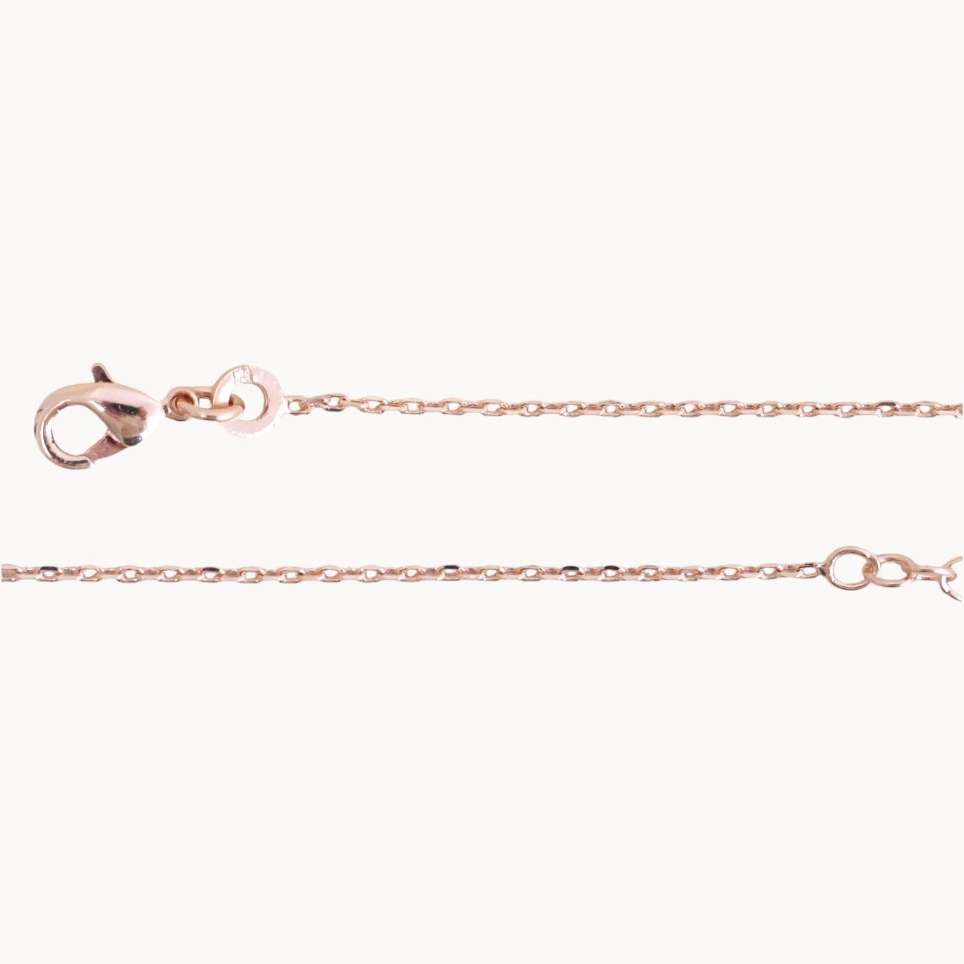 Classic chain necklace forcat mesh rose gold-plated
