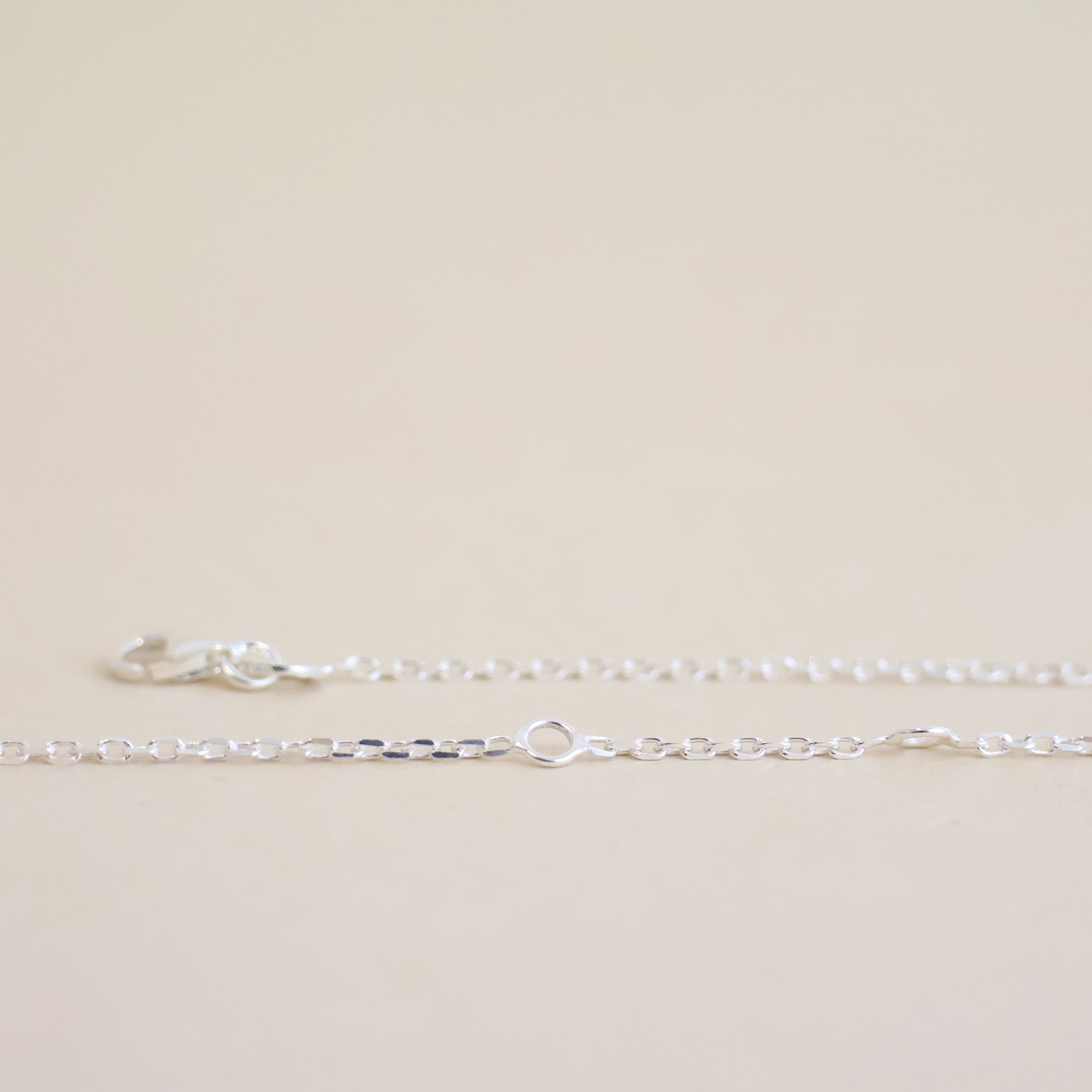 Classic chain necklace forcat mesh sterling silver