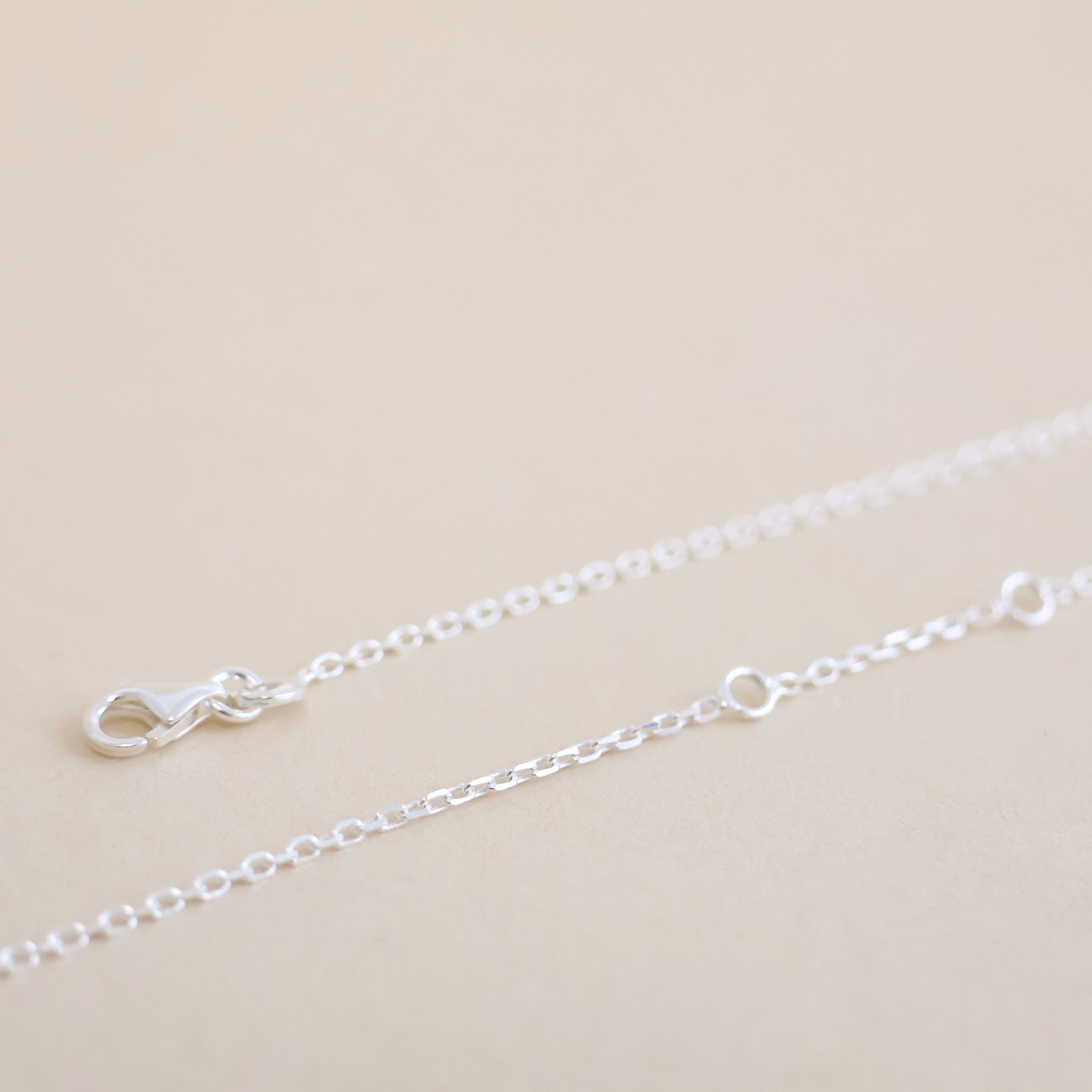 Classic chain necklace forcat mesh sterling silver
