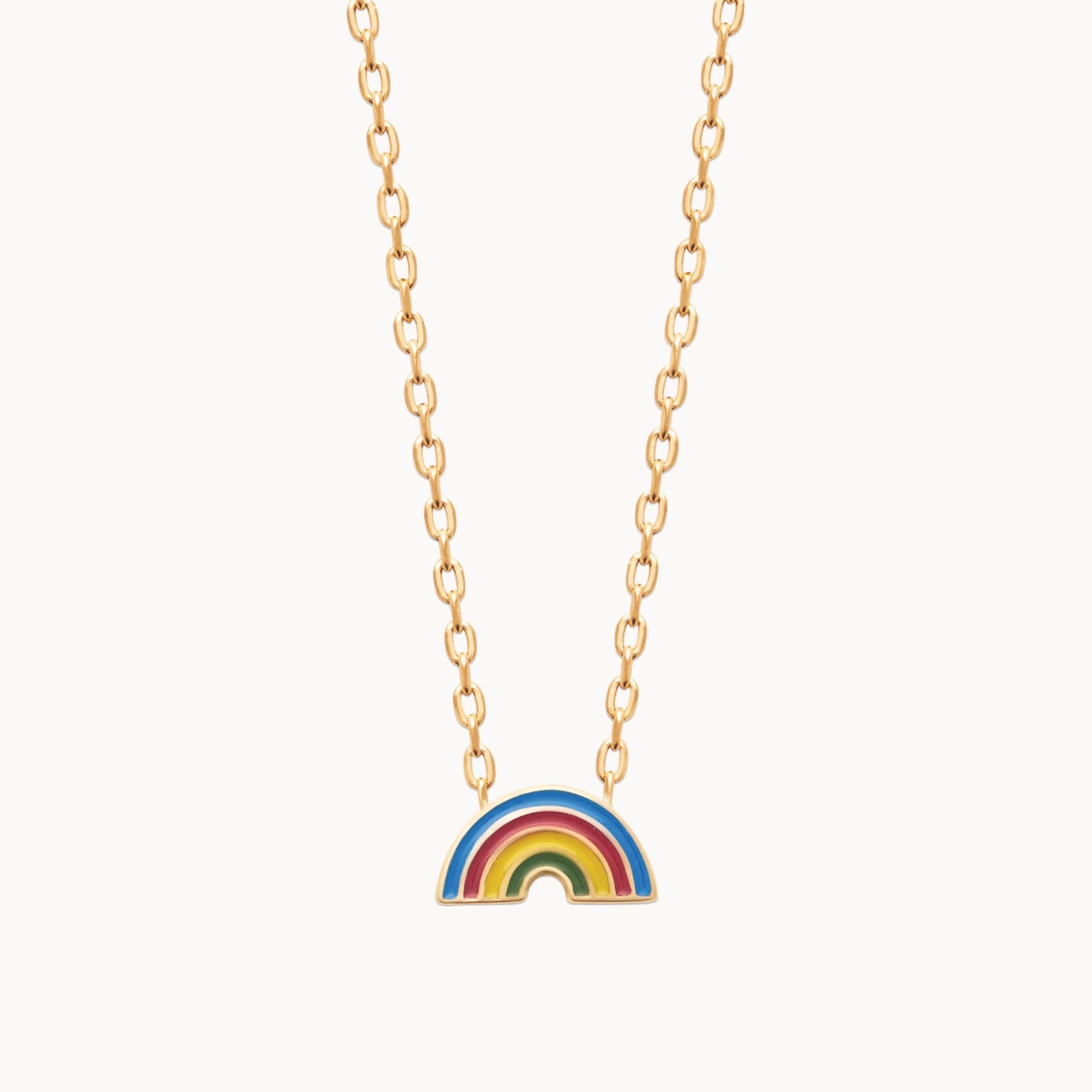 Elea rainbow necklace gold-plated