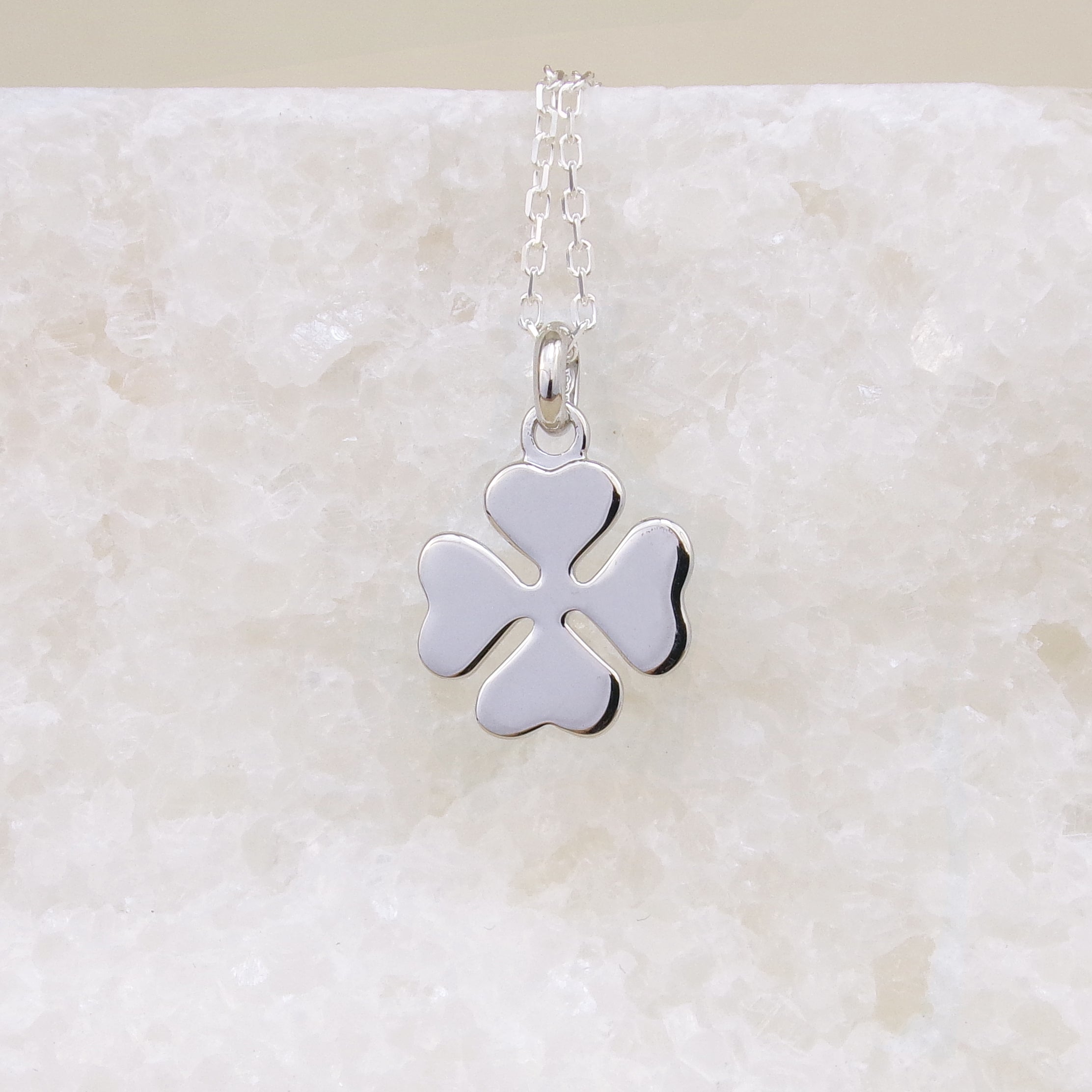 Clover charm sterling silver