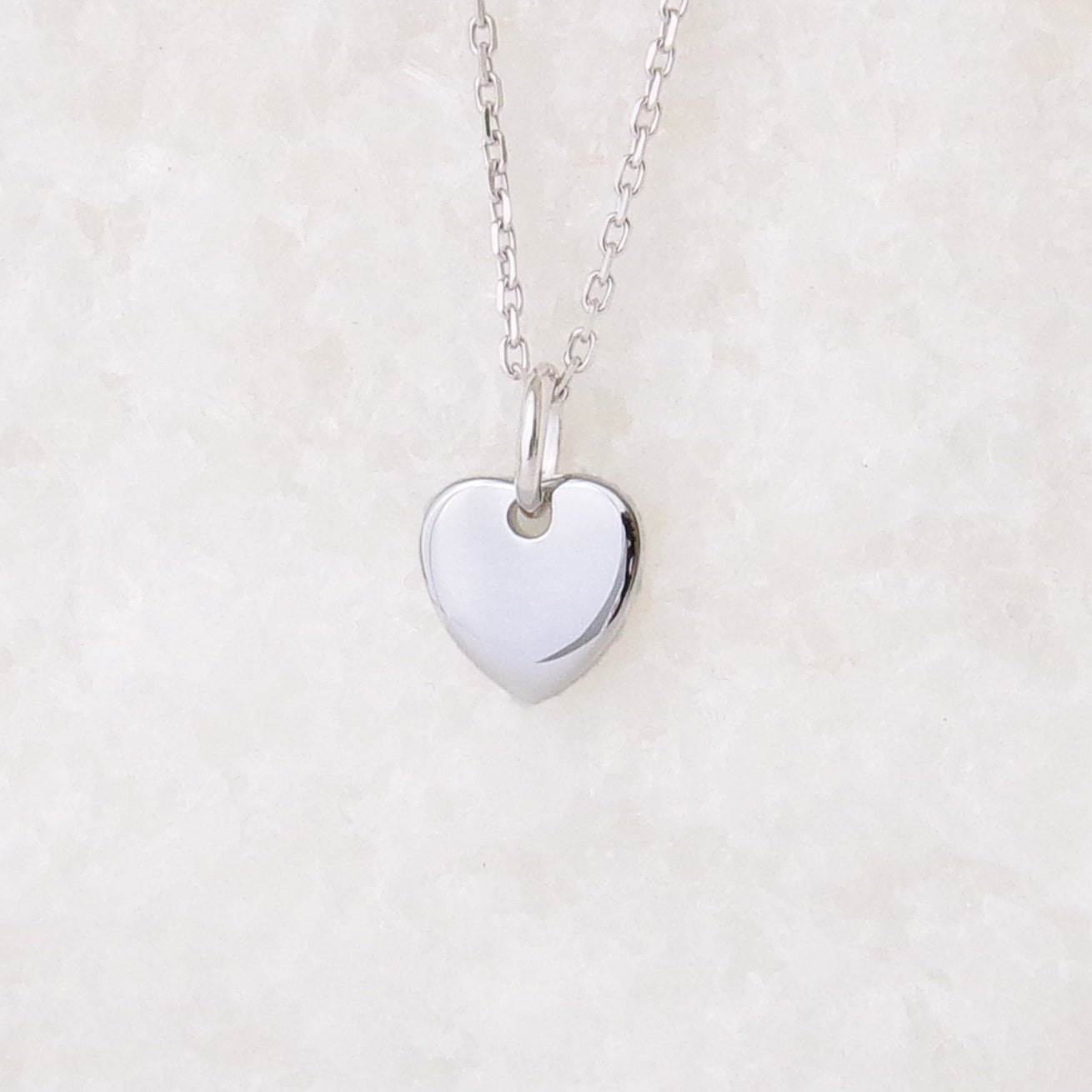Heart pendant 10mm silver to engrave