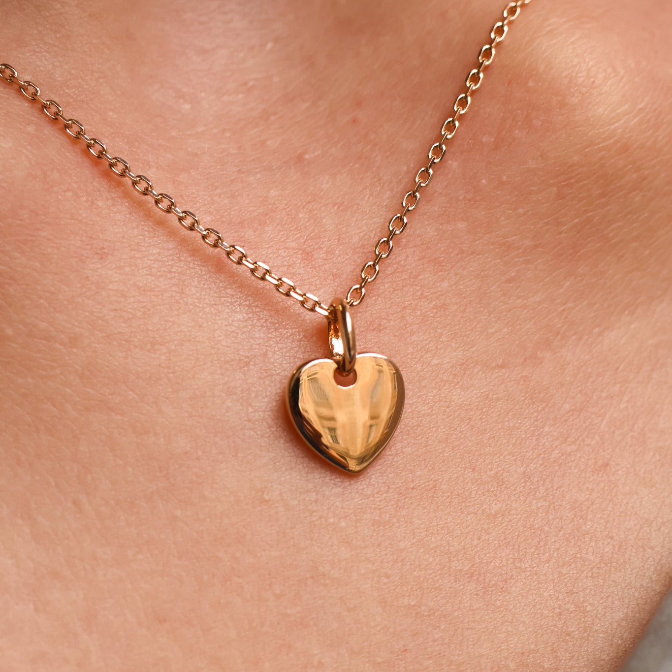 10mm gold plated Heart pendant to engrave