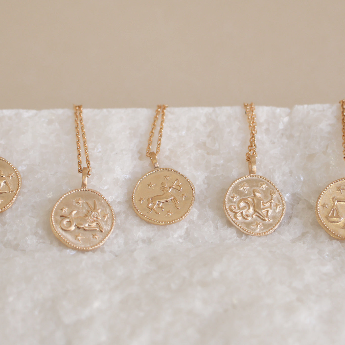 Sagittarius astro medal pendant to engrave gold-plated