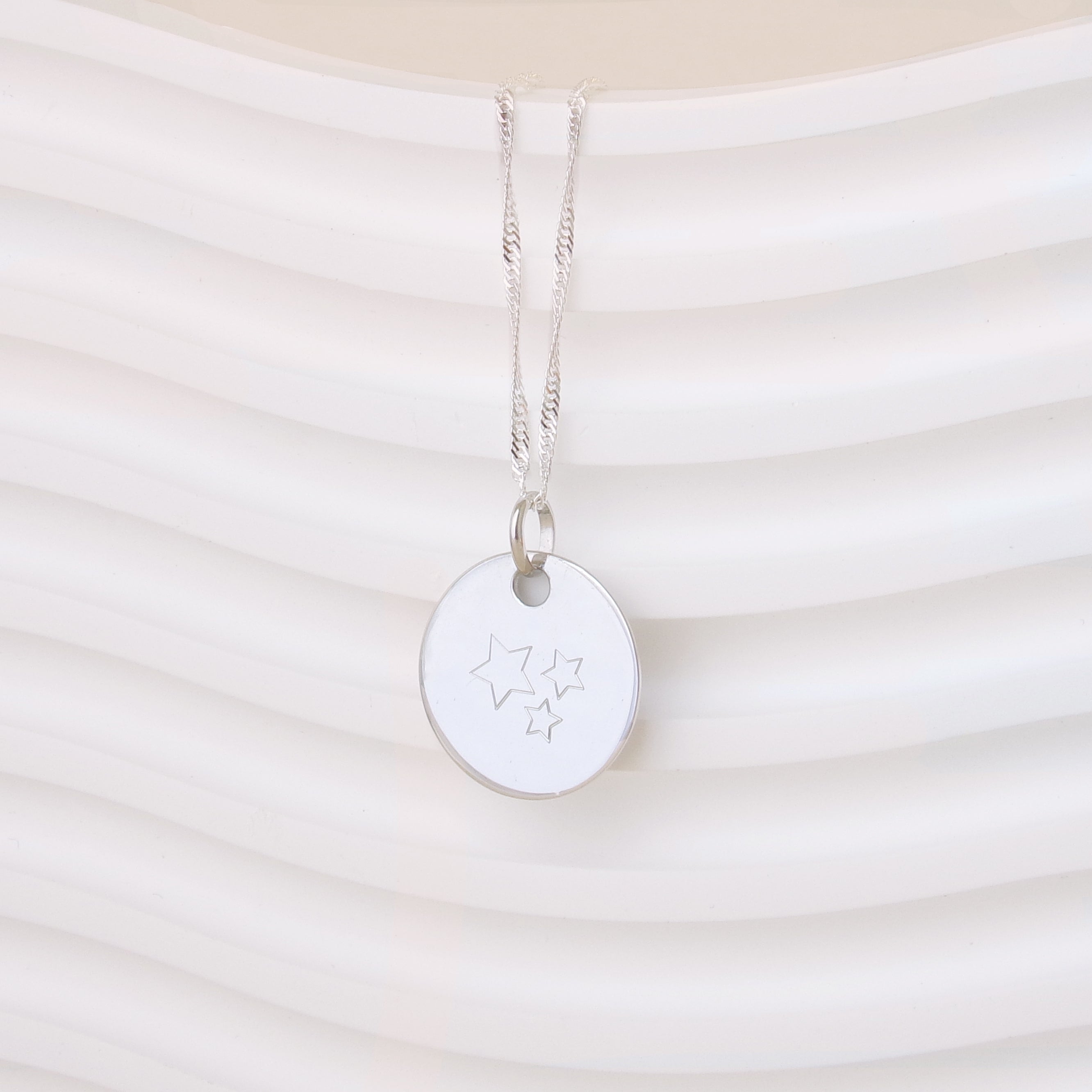 19mm silver medal pendant to engrave