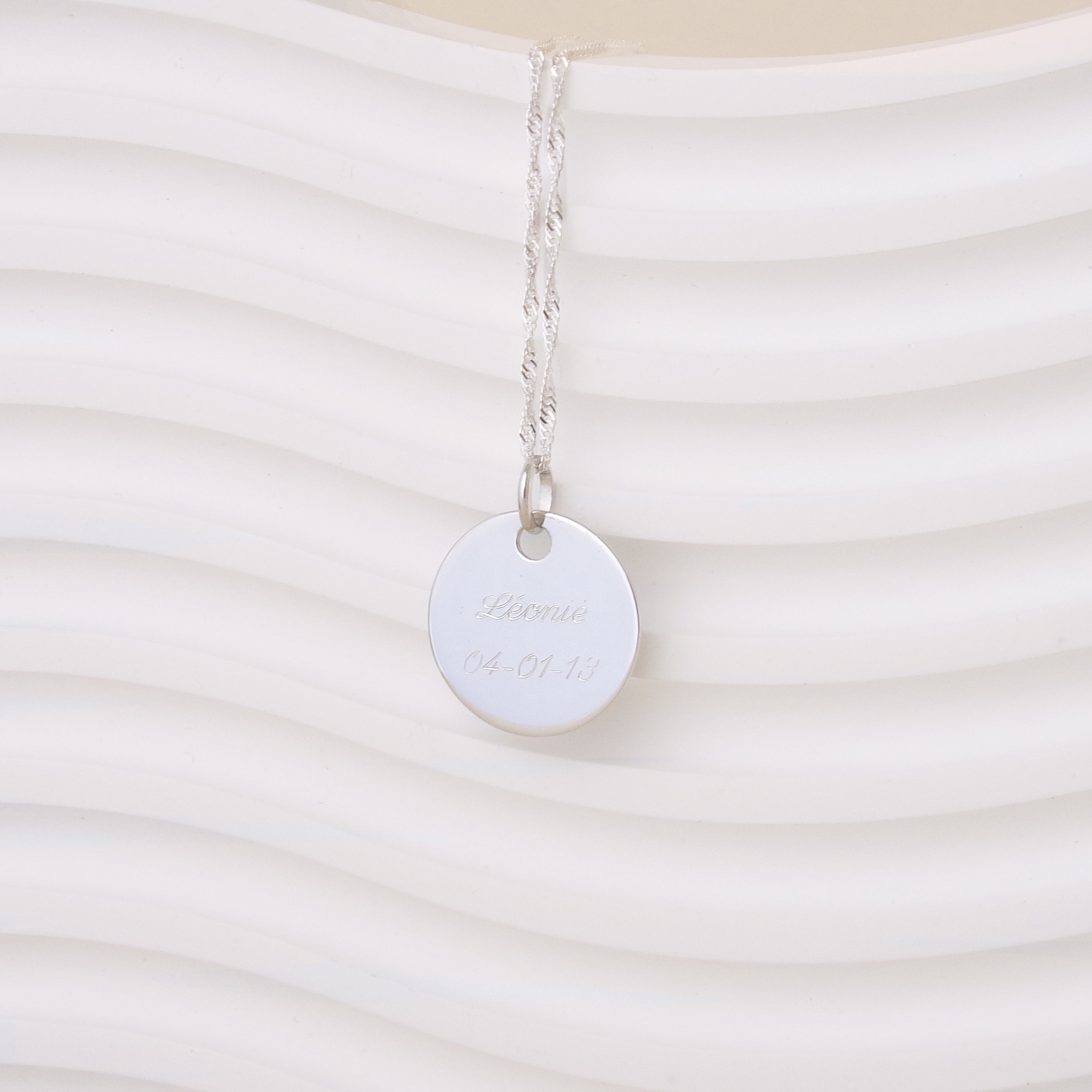 19mm silver medal pendant to engrave