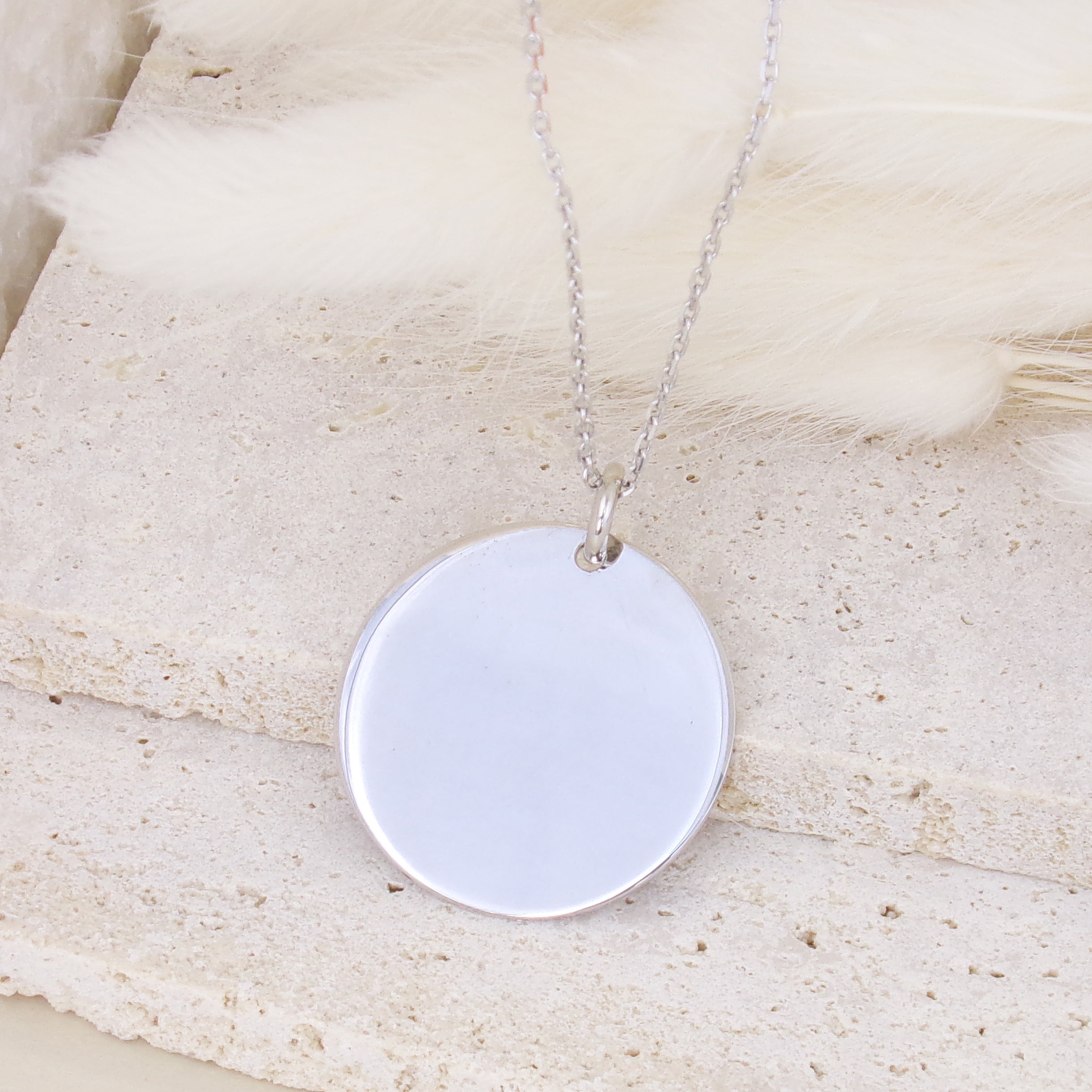 27mm silver medal pendant to engrave