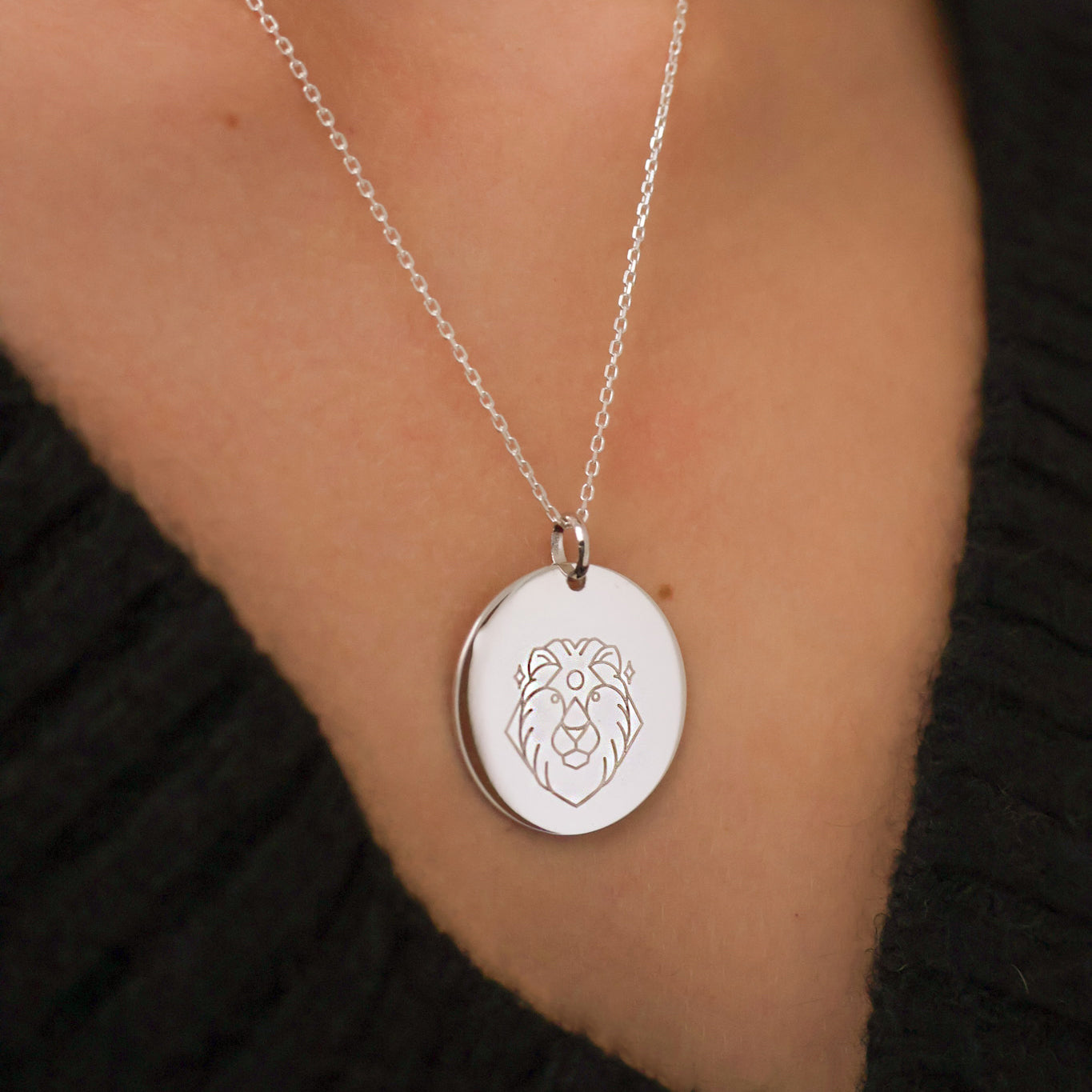 27mm silver medal pendant to engrave