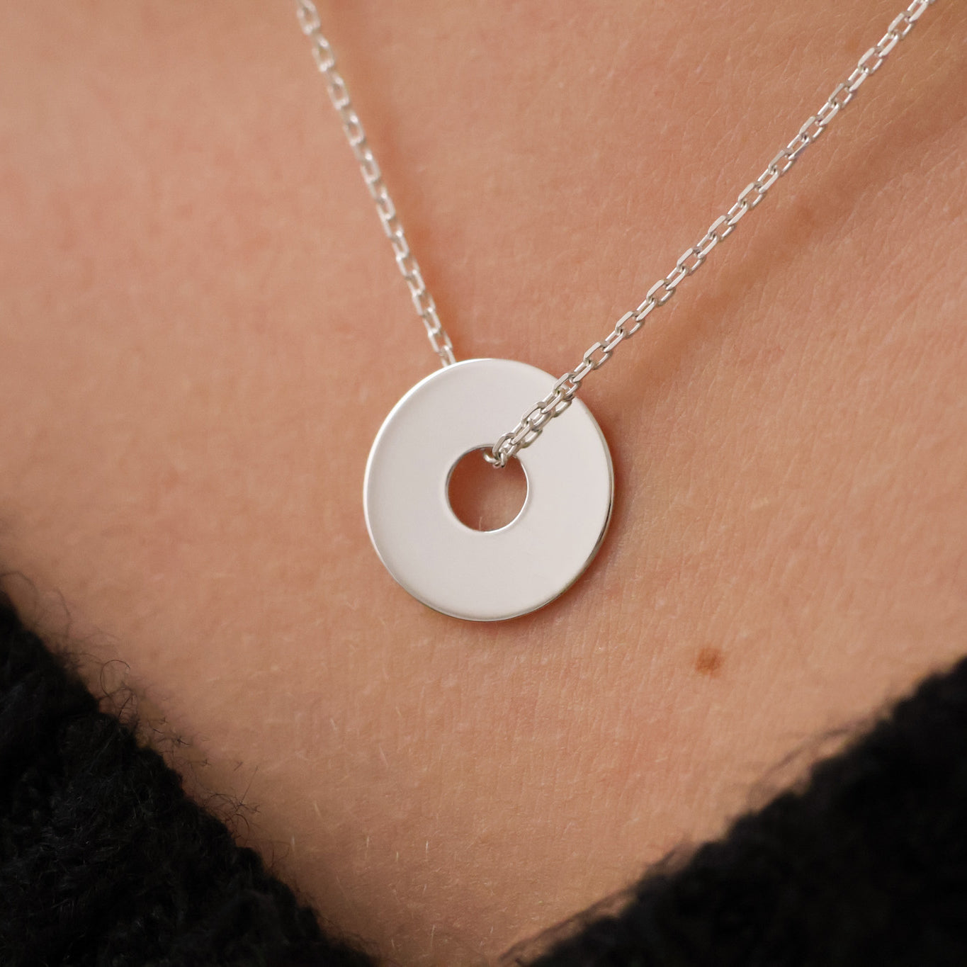 15mm silver target medal pendant to engrave