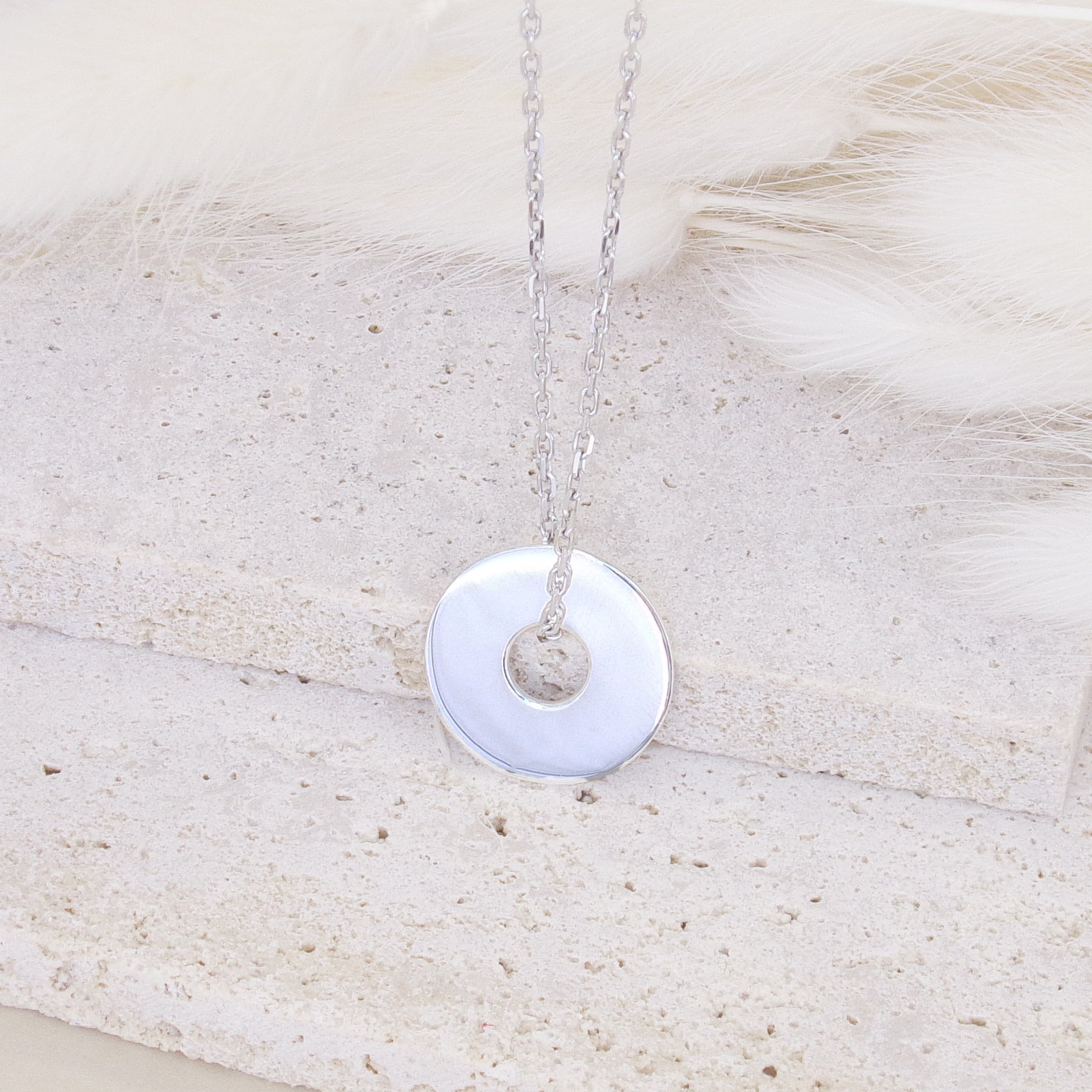 15mm silver target medal pendant to engrave