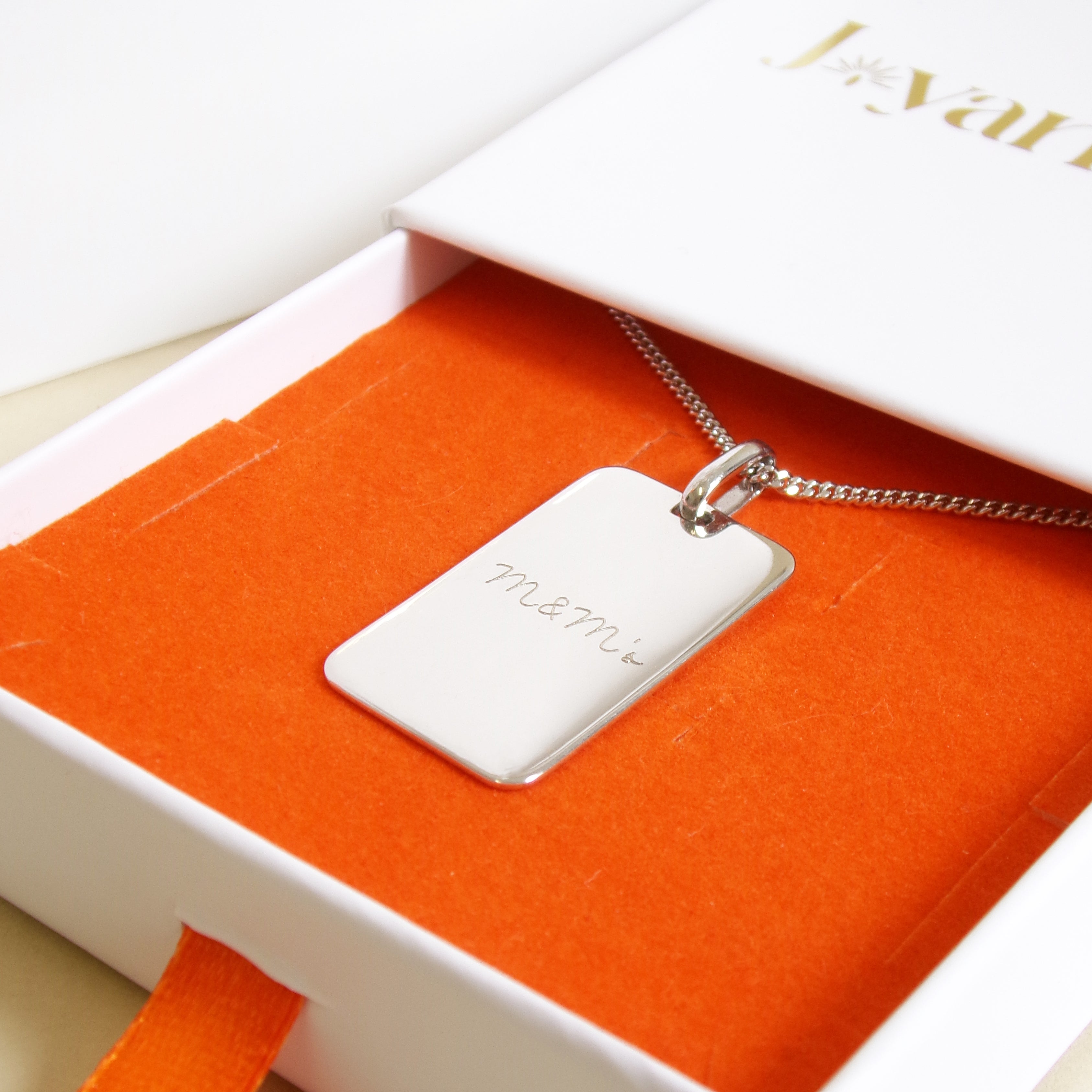 Medal pendant 25x16mm silver to engrave