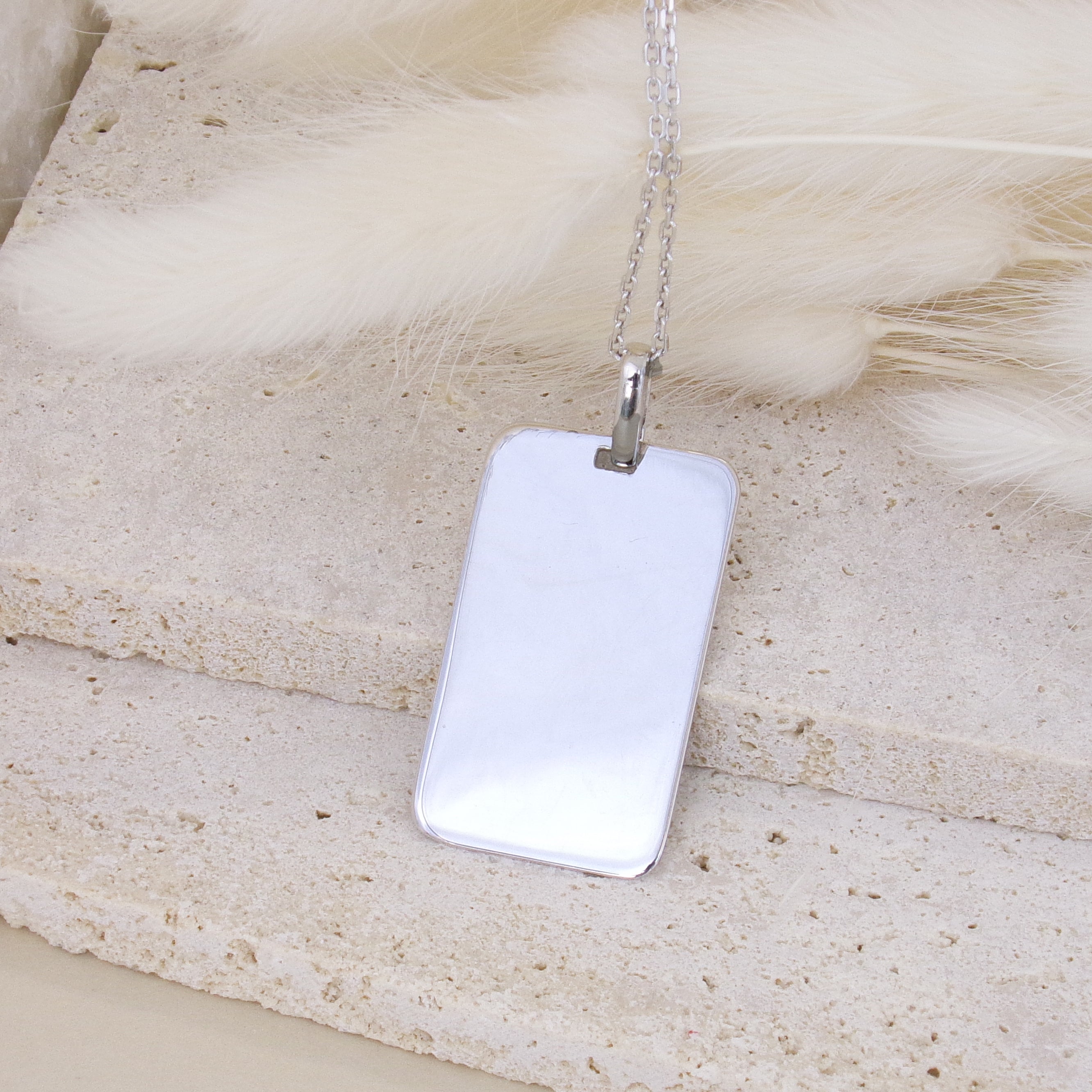 32x20mm silver medal pendant to engrave