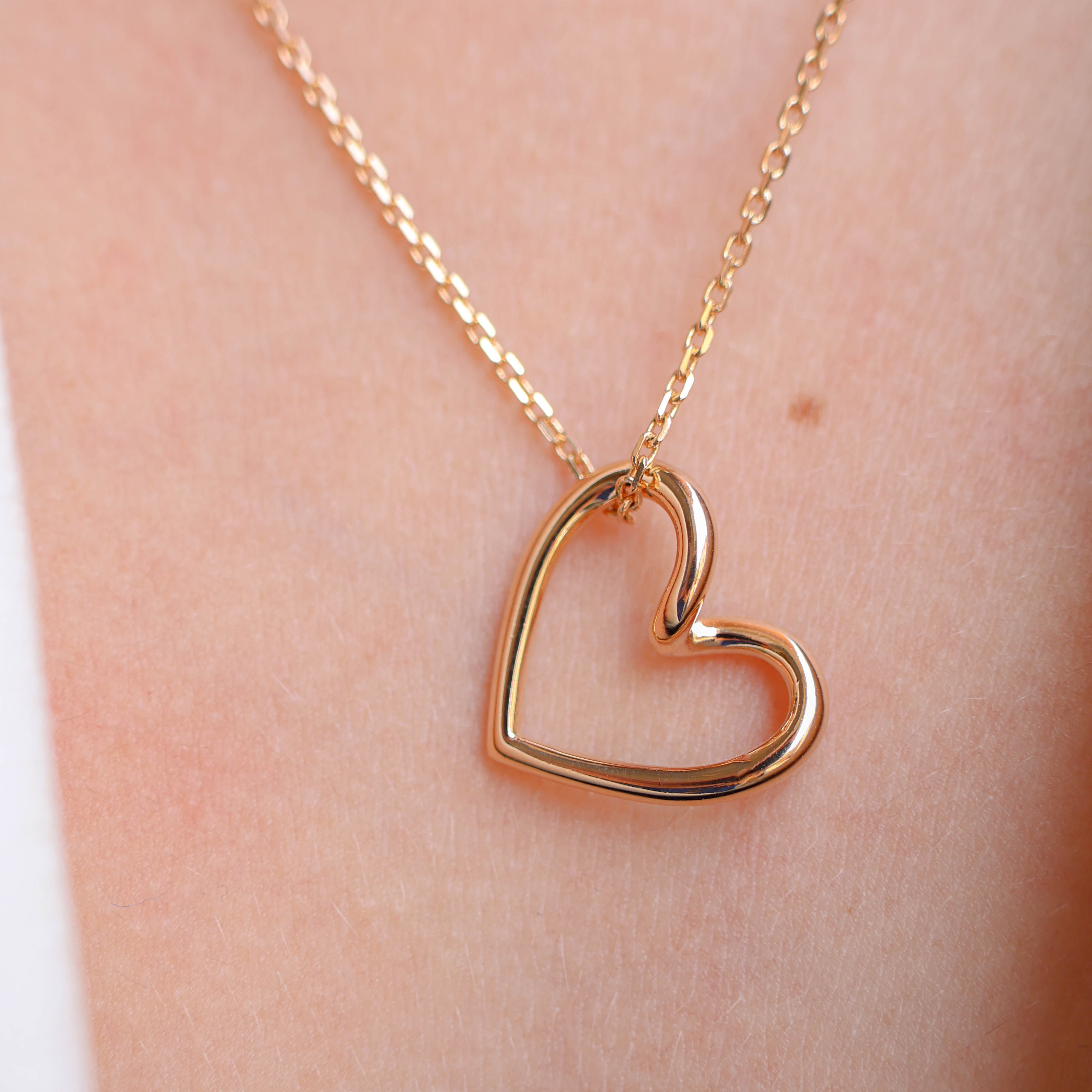 Gold plated Heart pendant