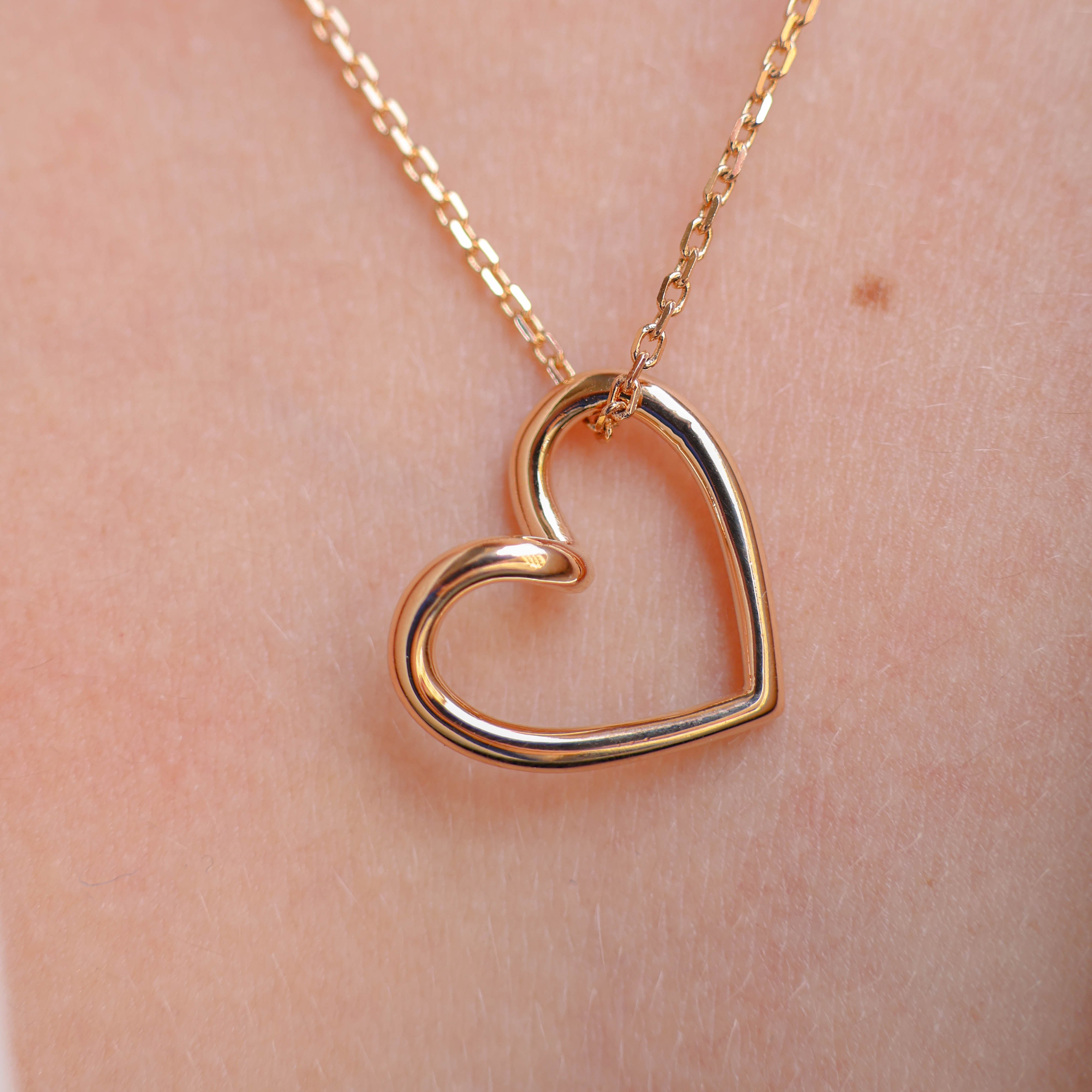 Gold plated Heart pendant