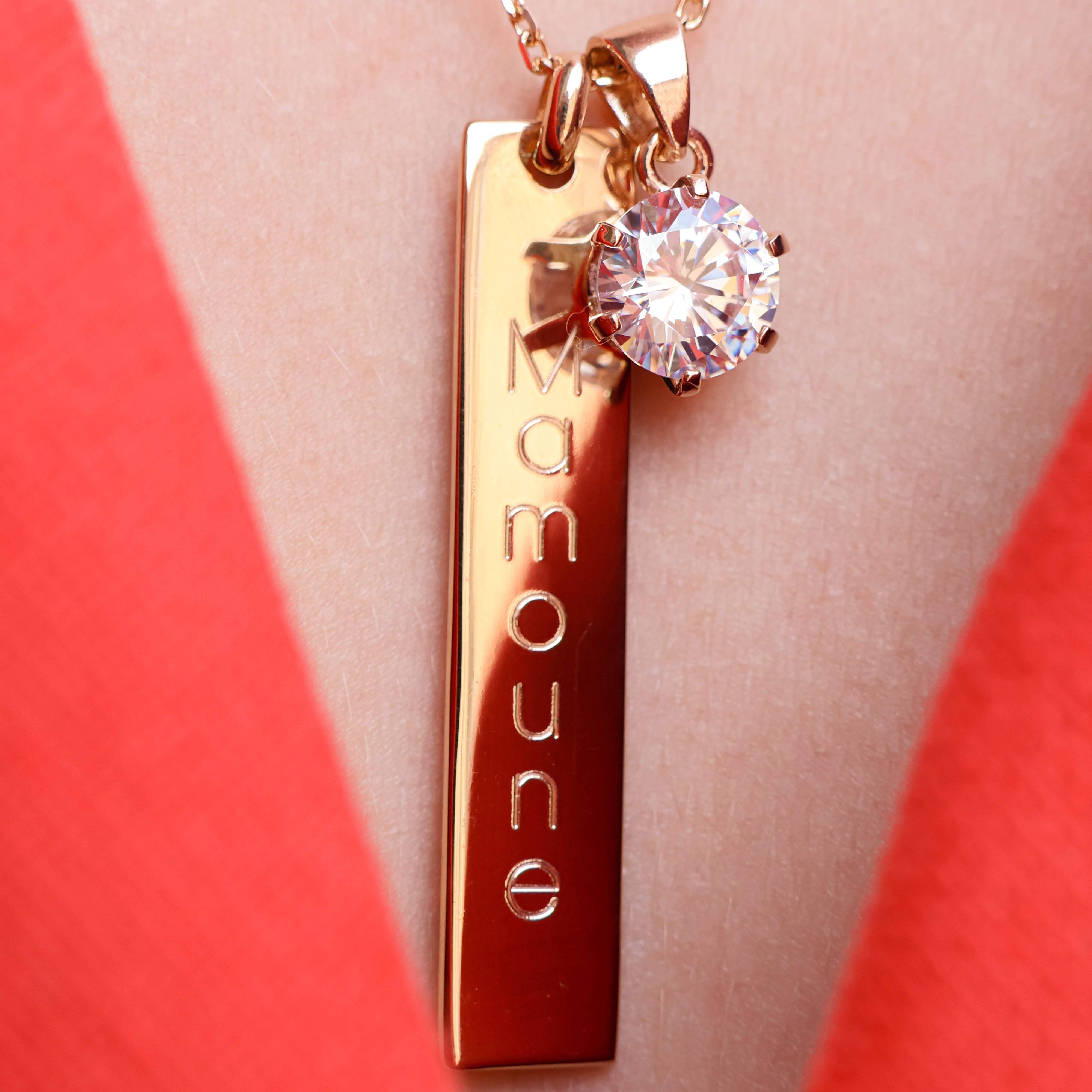 Medal pendant 40x8mm to engrave gold plated