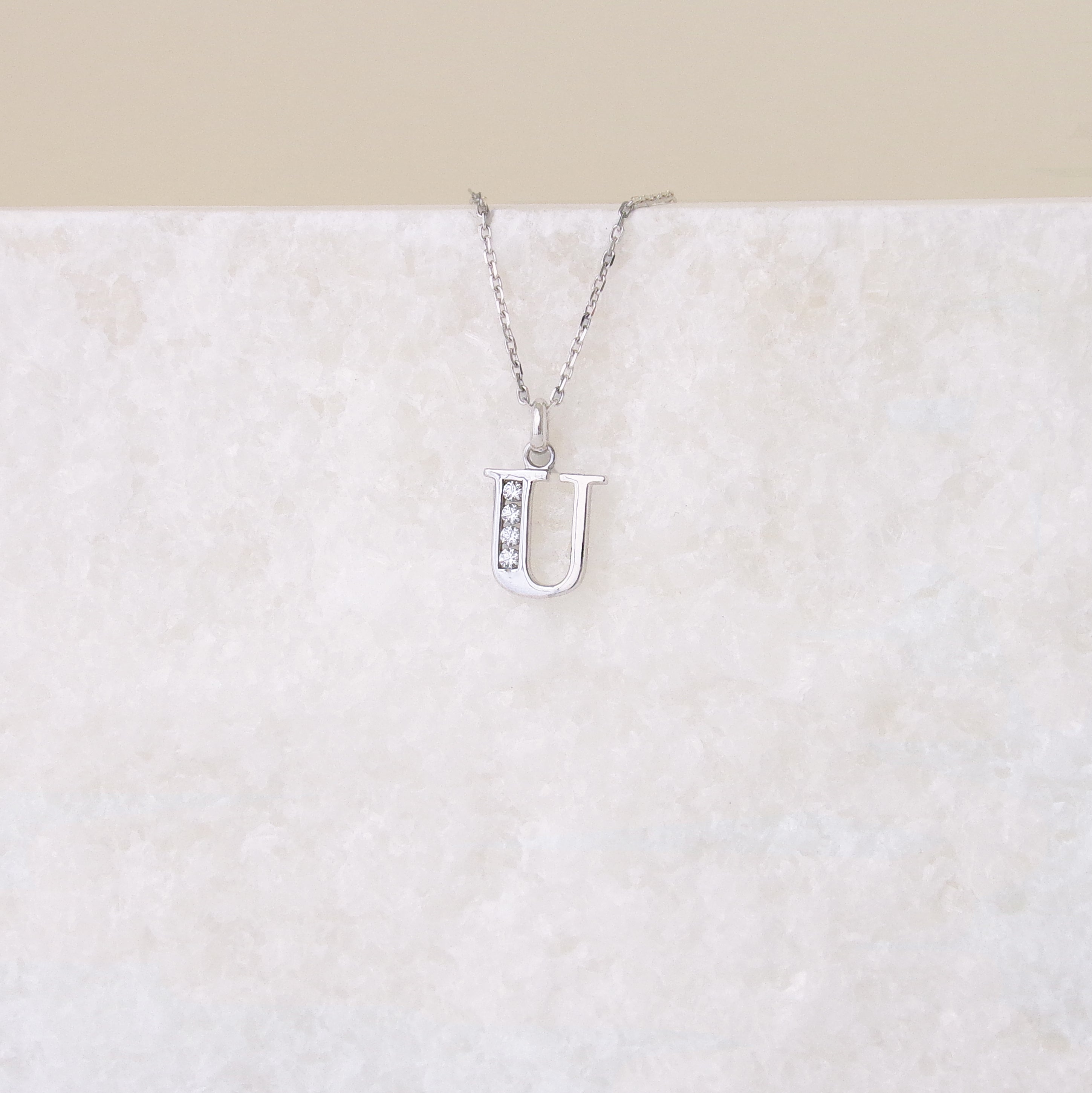 Silver oxide Alphabet pendant