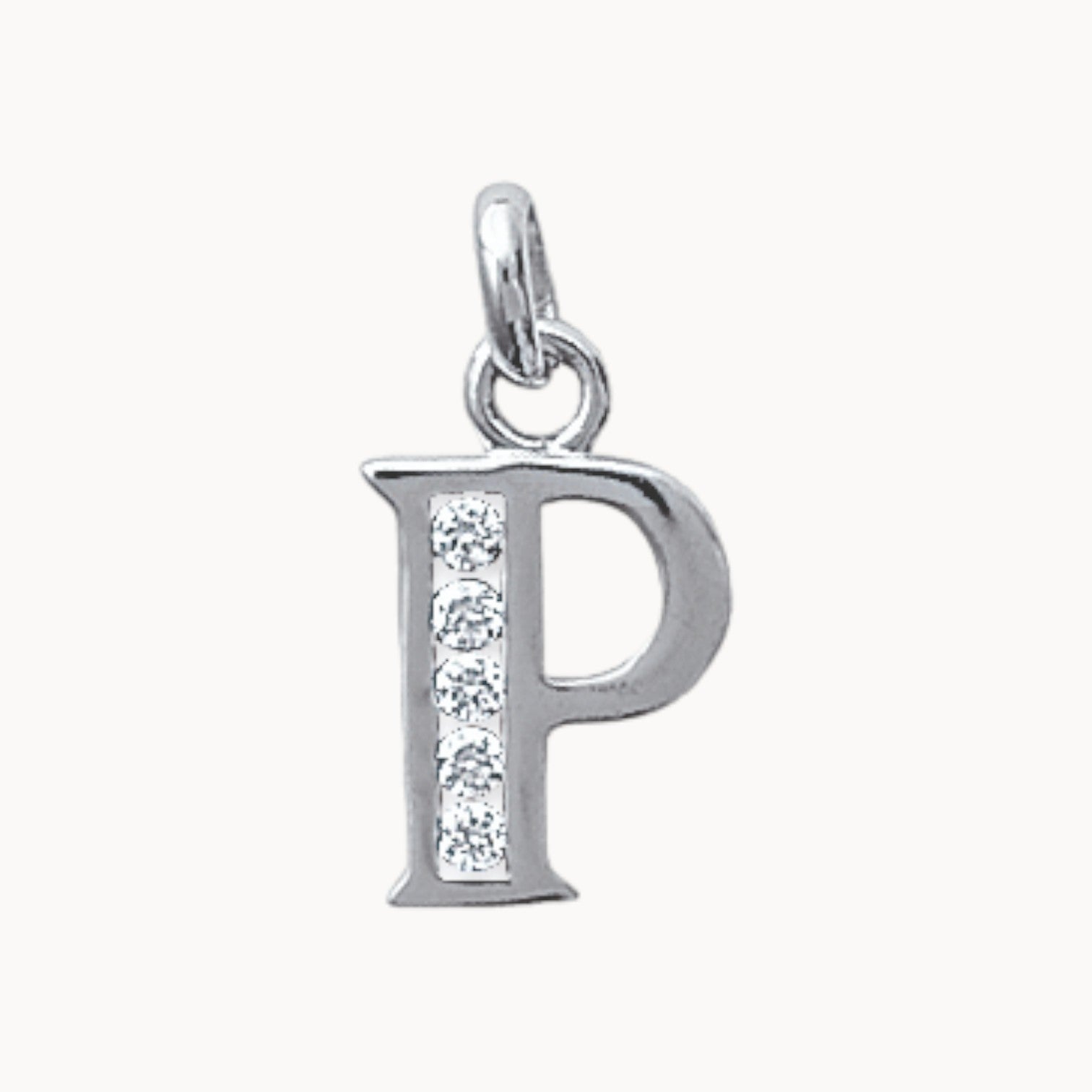 Silver oxide Alphabet pendant