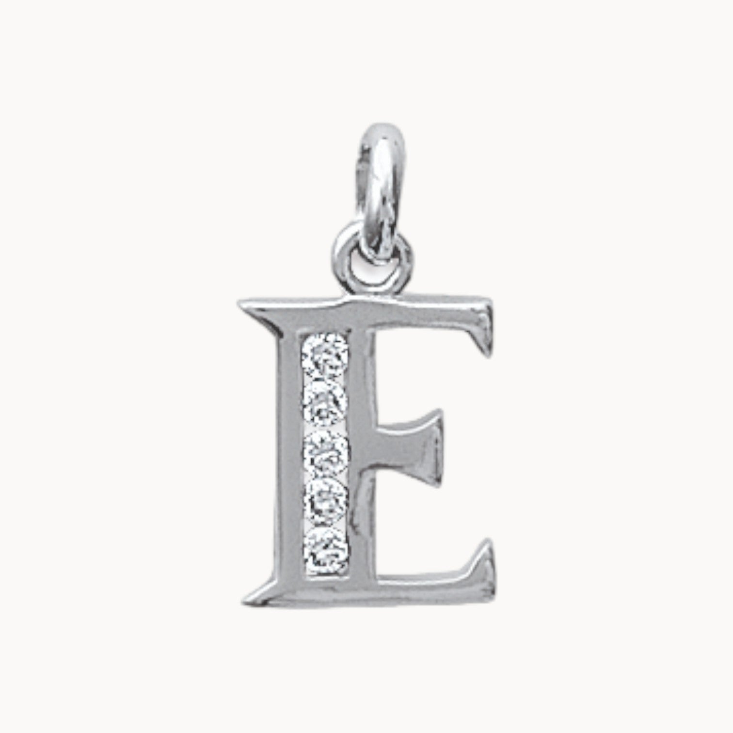 Silver oxide Alphabet pendant