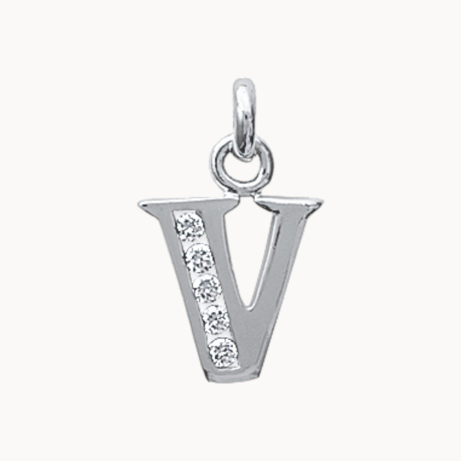 Silver oxide Alphabet pendant