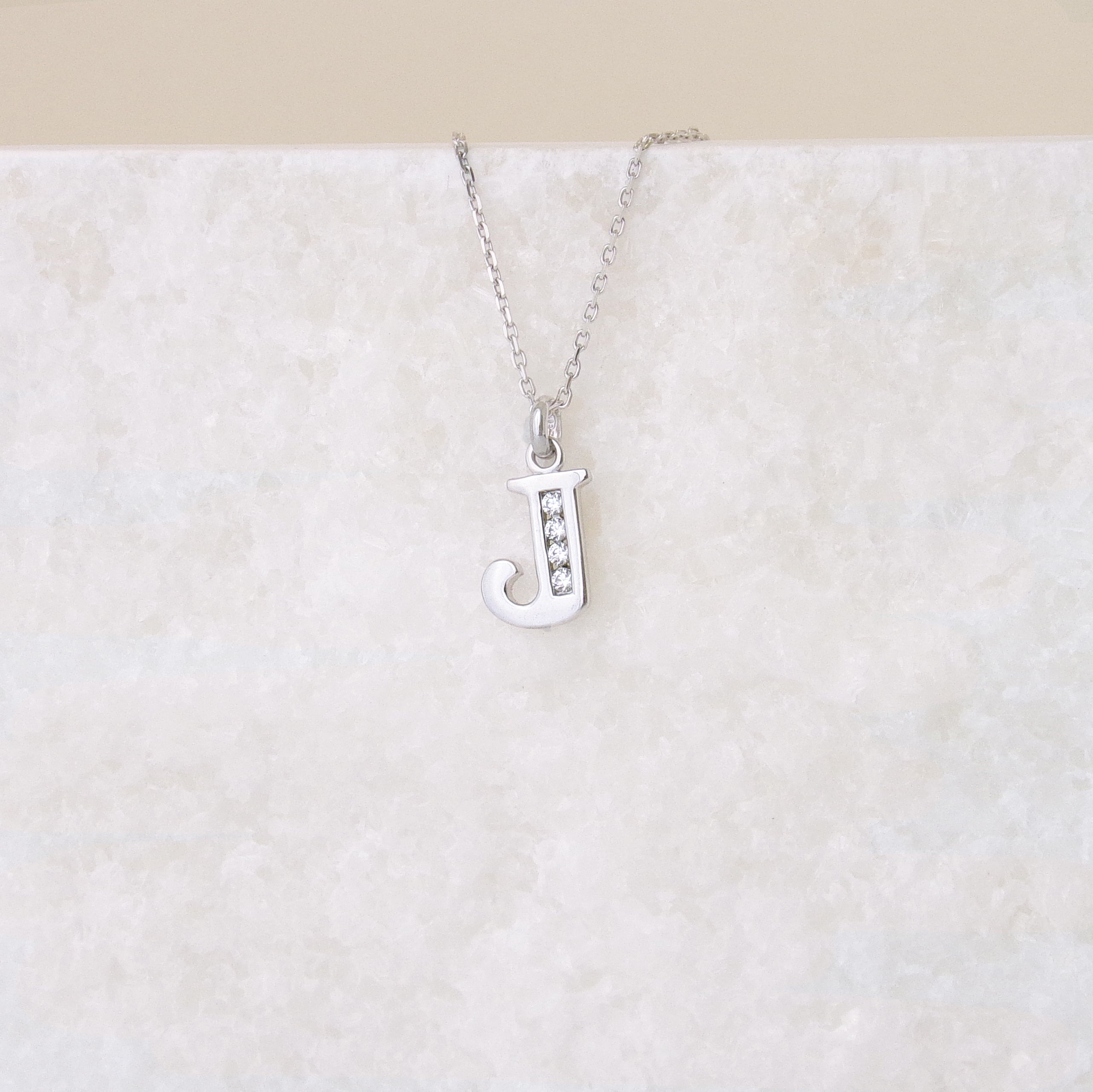Silver oxide Alphabet pendant