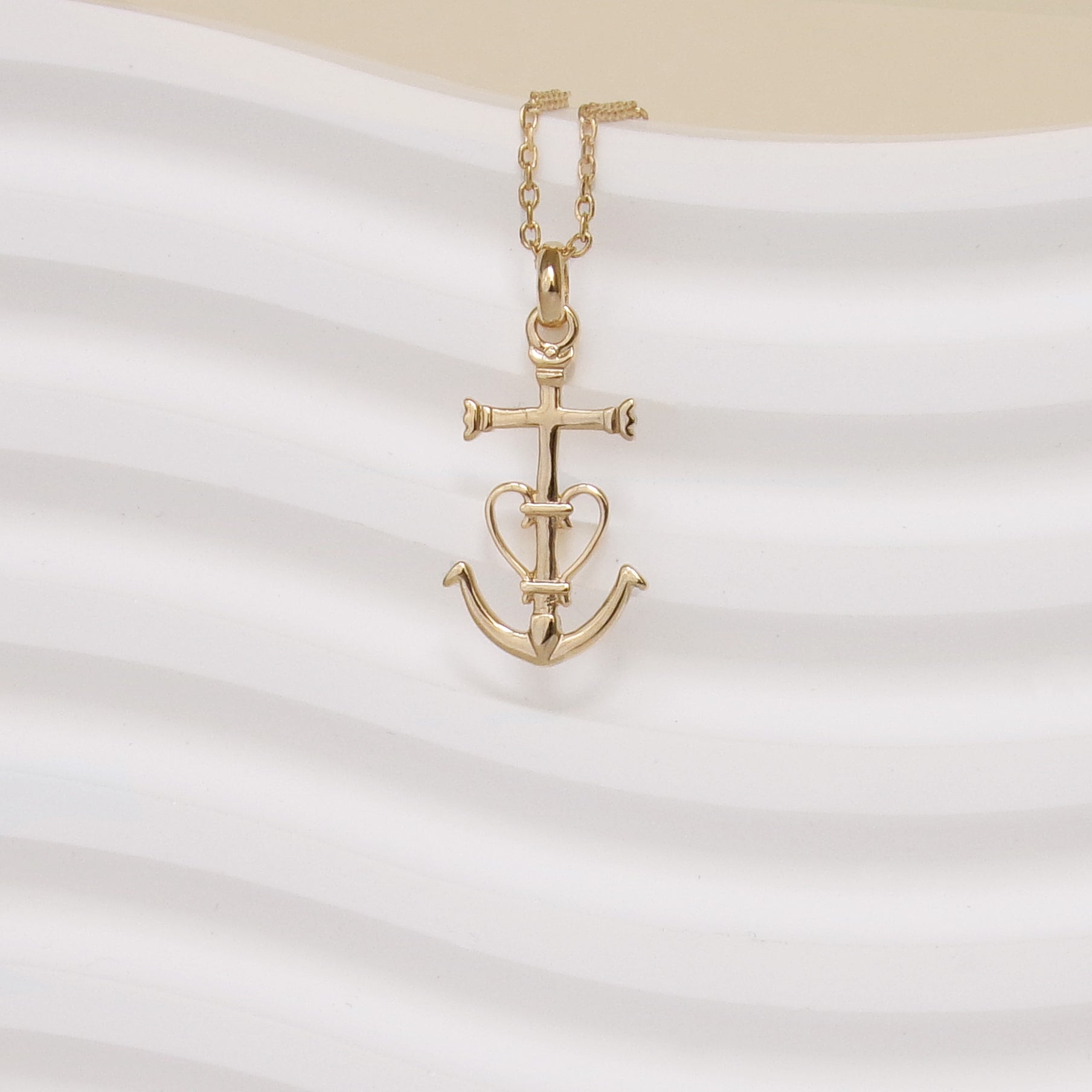 Gold-plated Camargue Cross pendant