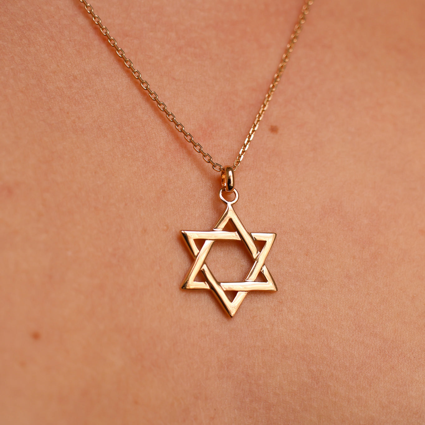 Gold-plated Star of David pendant