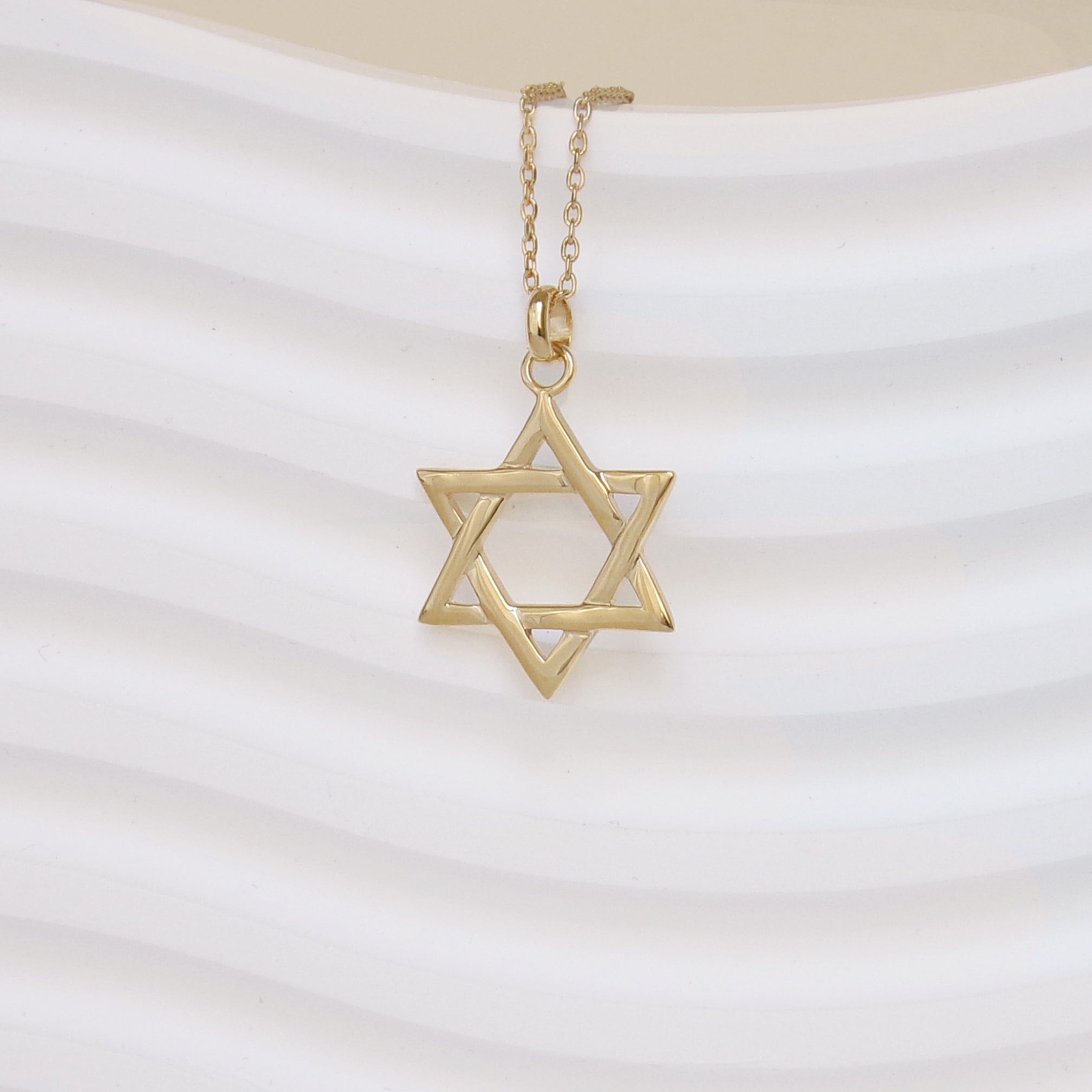 Gold-plated Star of David pendant