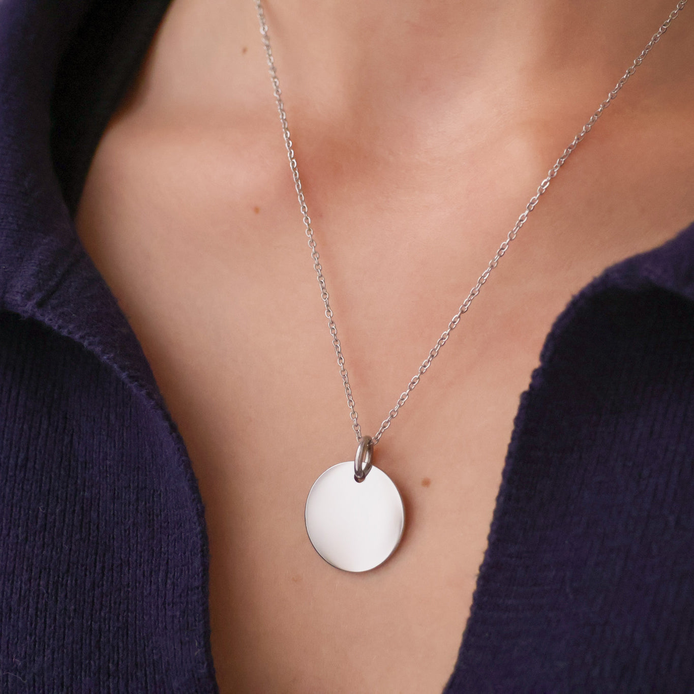 Medal pendant 20mm stainless steel to engrave