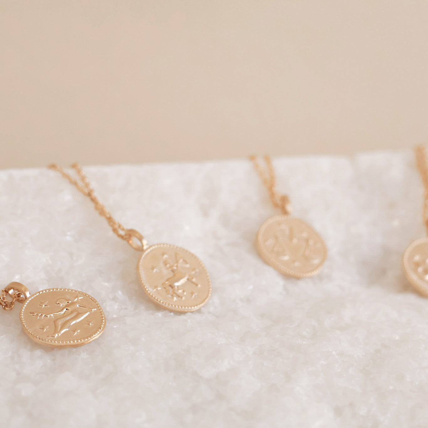 Virgo astro medal pendant gold-plated to engrave