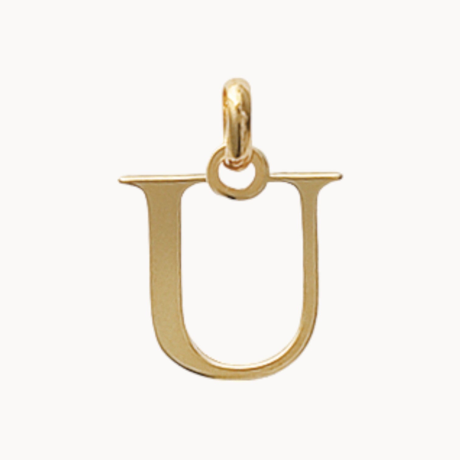 Pendentif Alphabet plaqué or