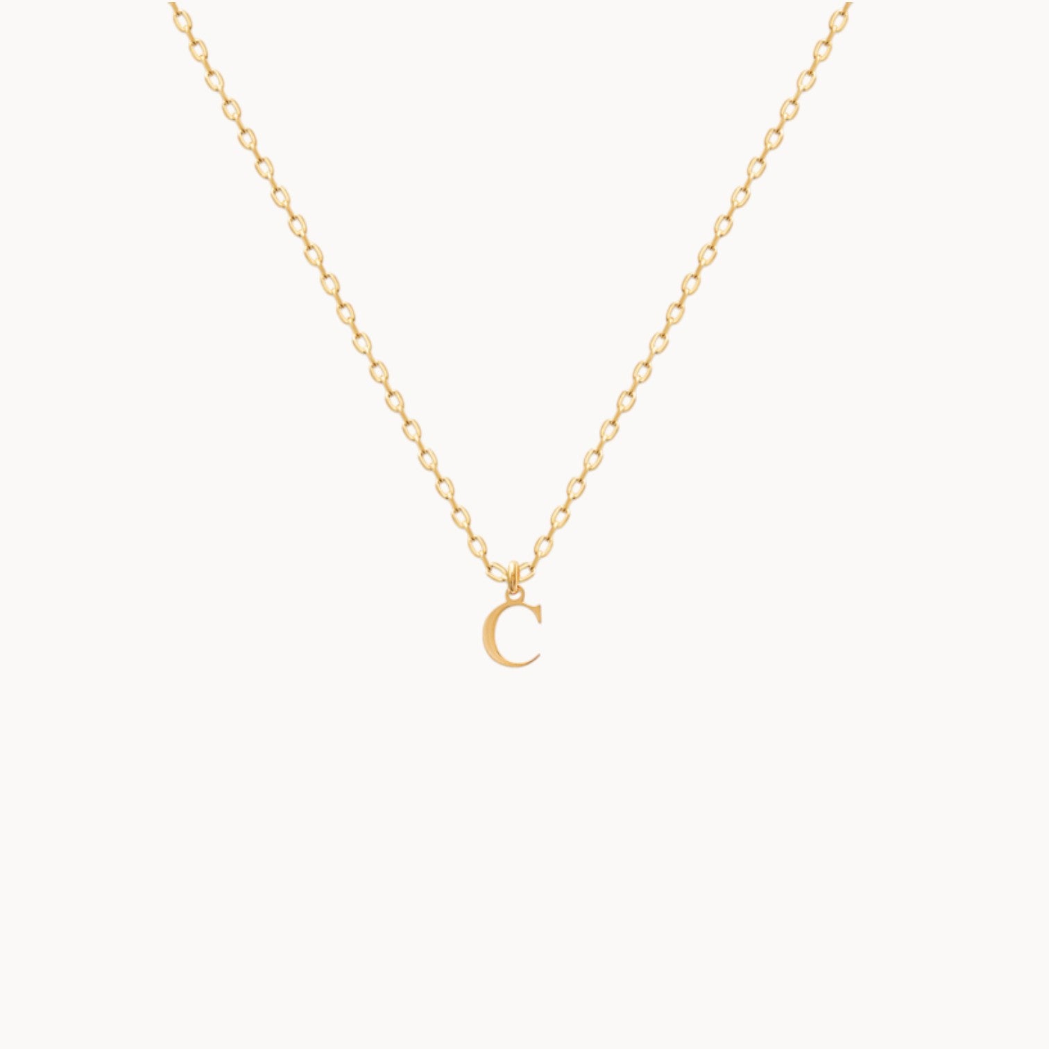 Pendentif Alphabet plaqué or