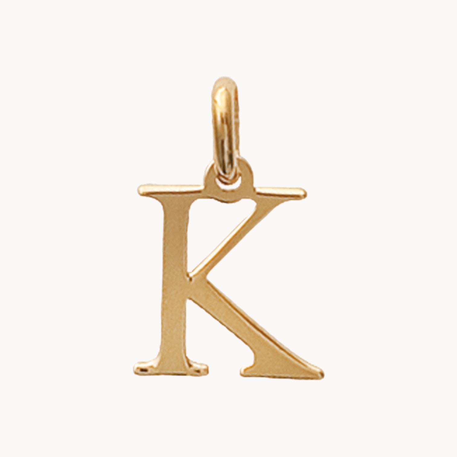 Pendentif Alphabet plaqué or